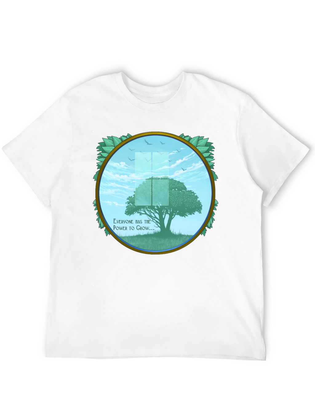 Growth Power Tree Black T-Shirt