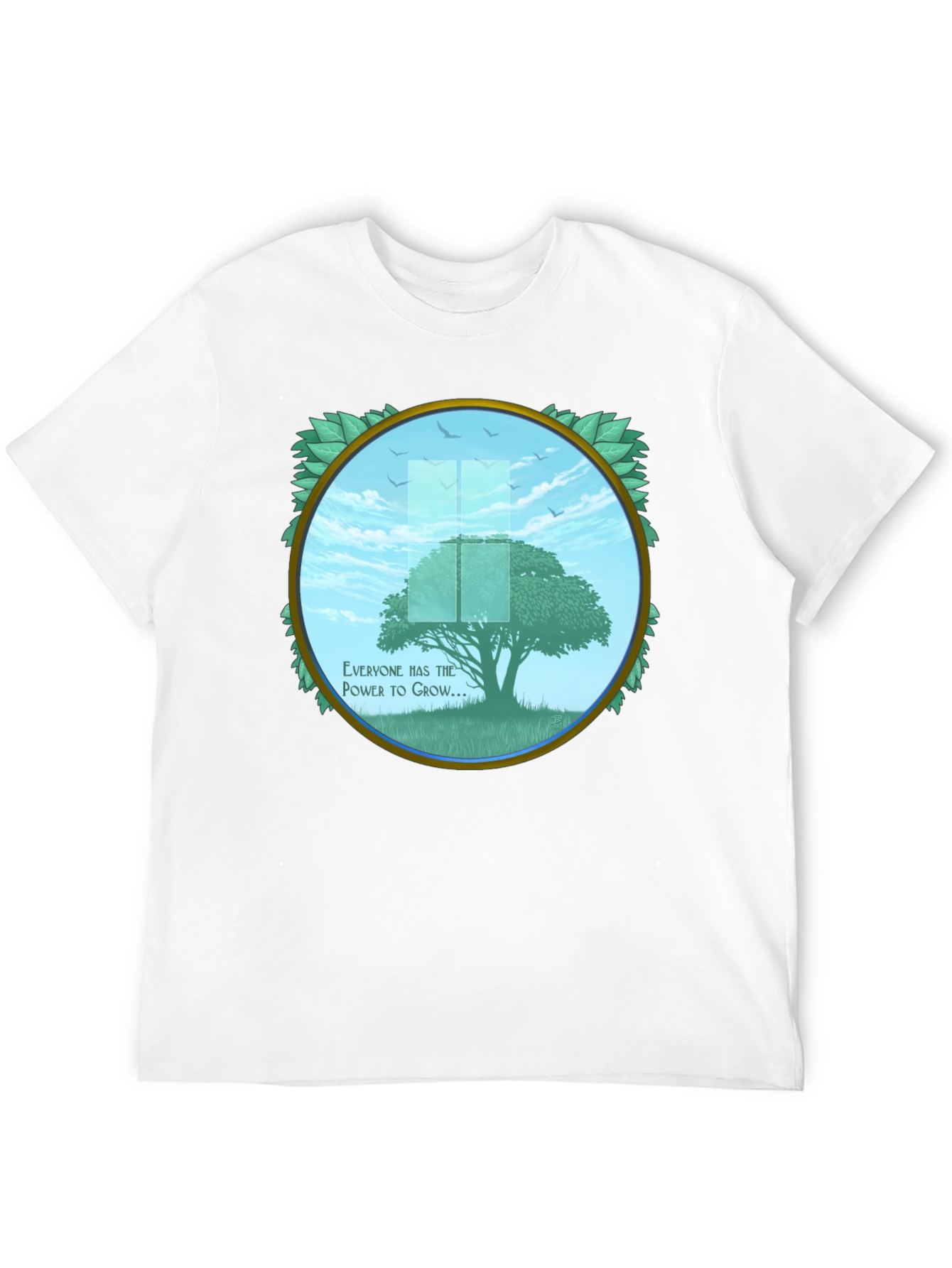 Growth Power Tree Black T-Shirt