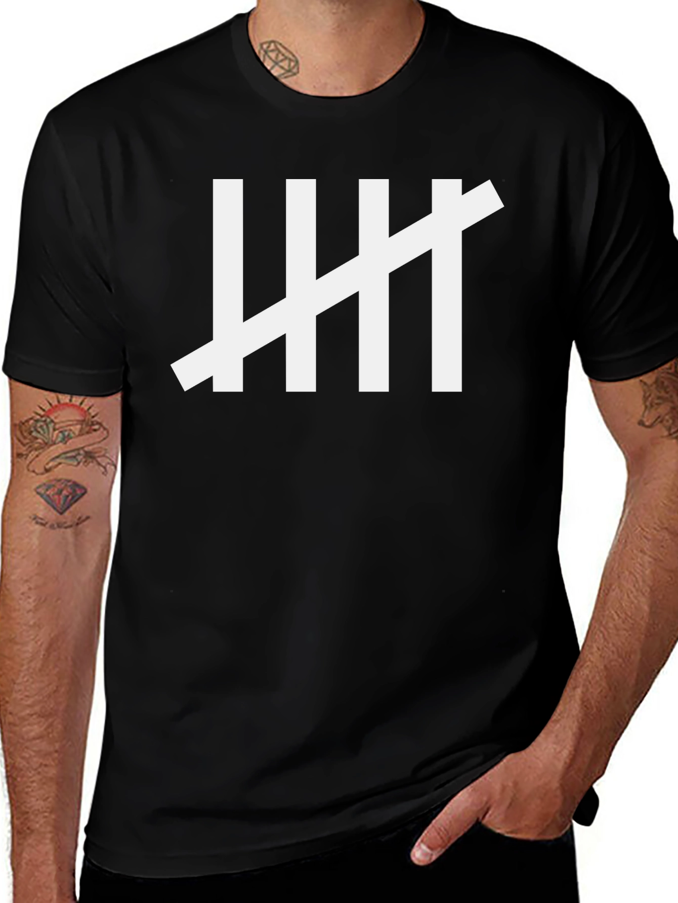 Tally Mark Tee - Minimalist Graphic T-Shirt