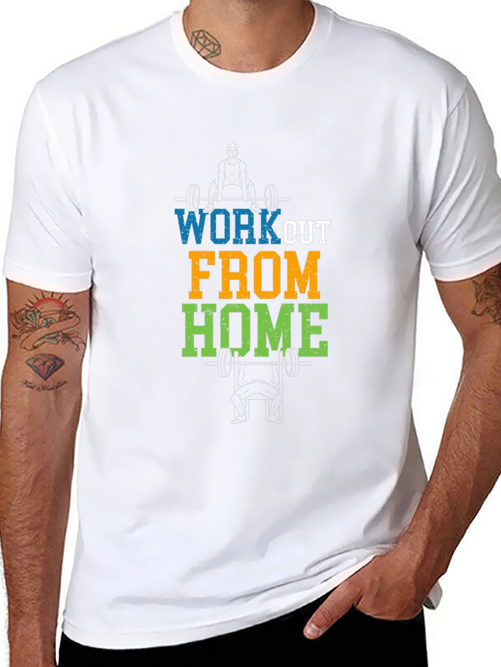 Workout From Home Graphic T-Shirt