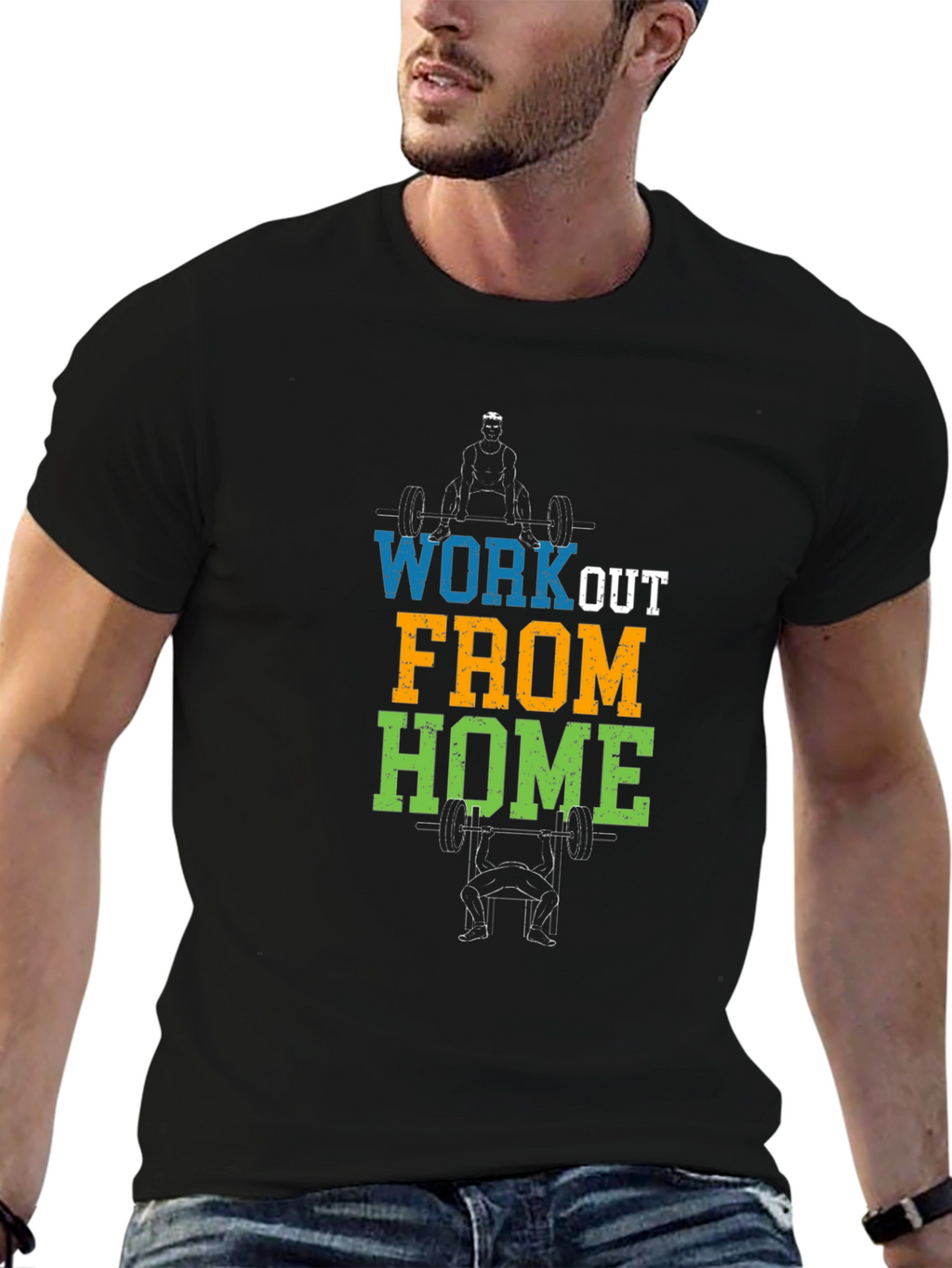 Workout From Home Graphic T-Shirt