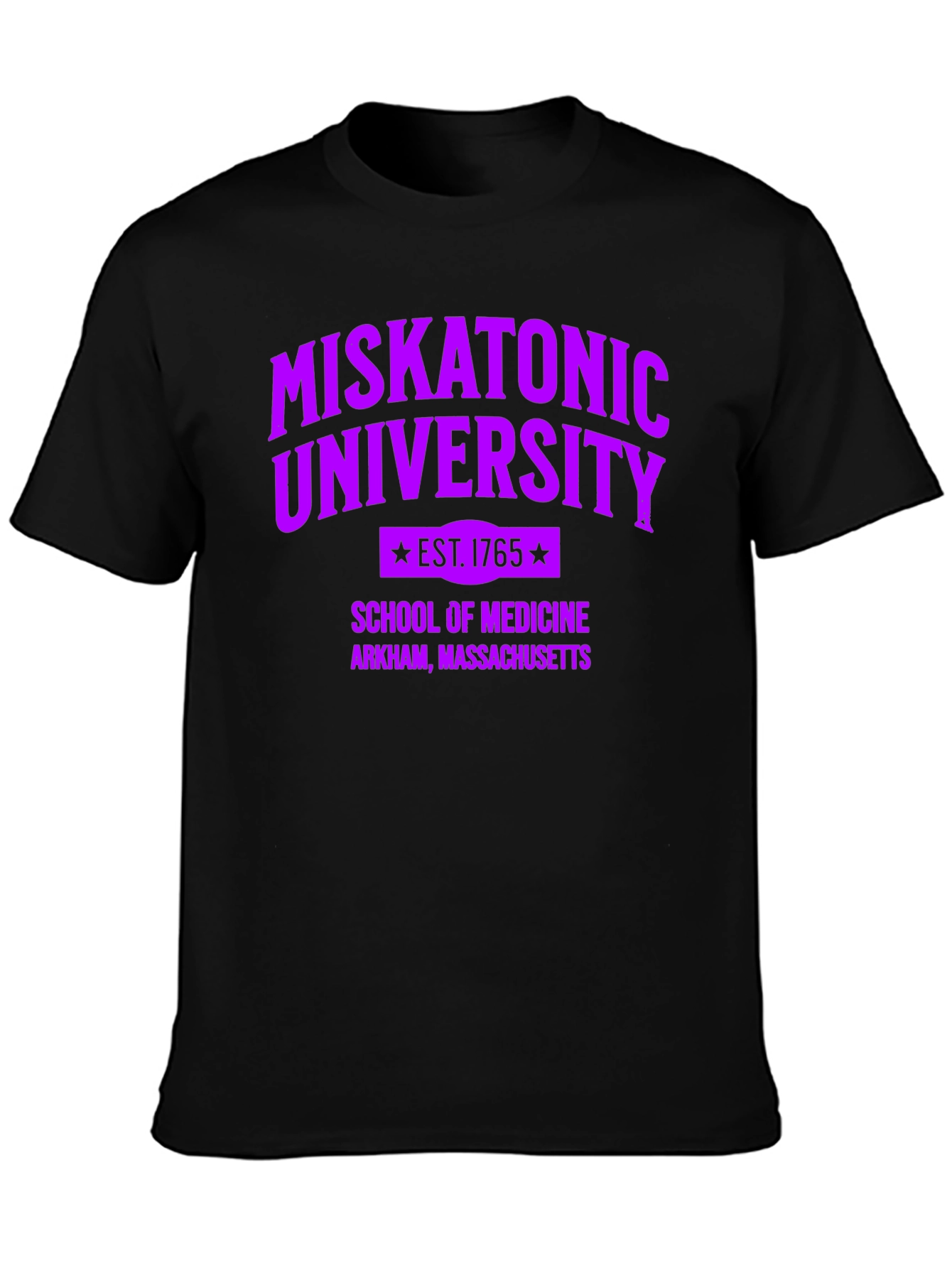 Miskatonic University School of Medicine Black T-Shirt