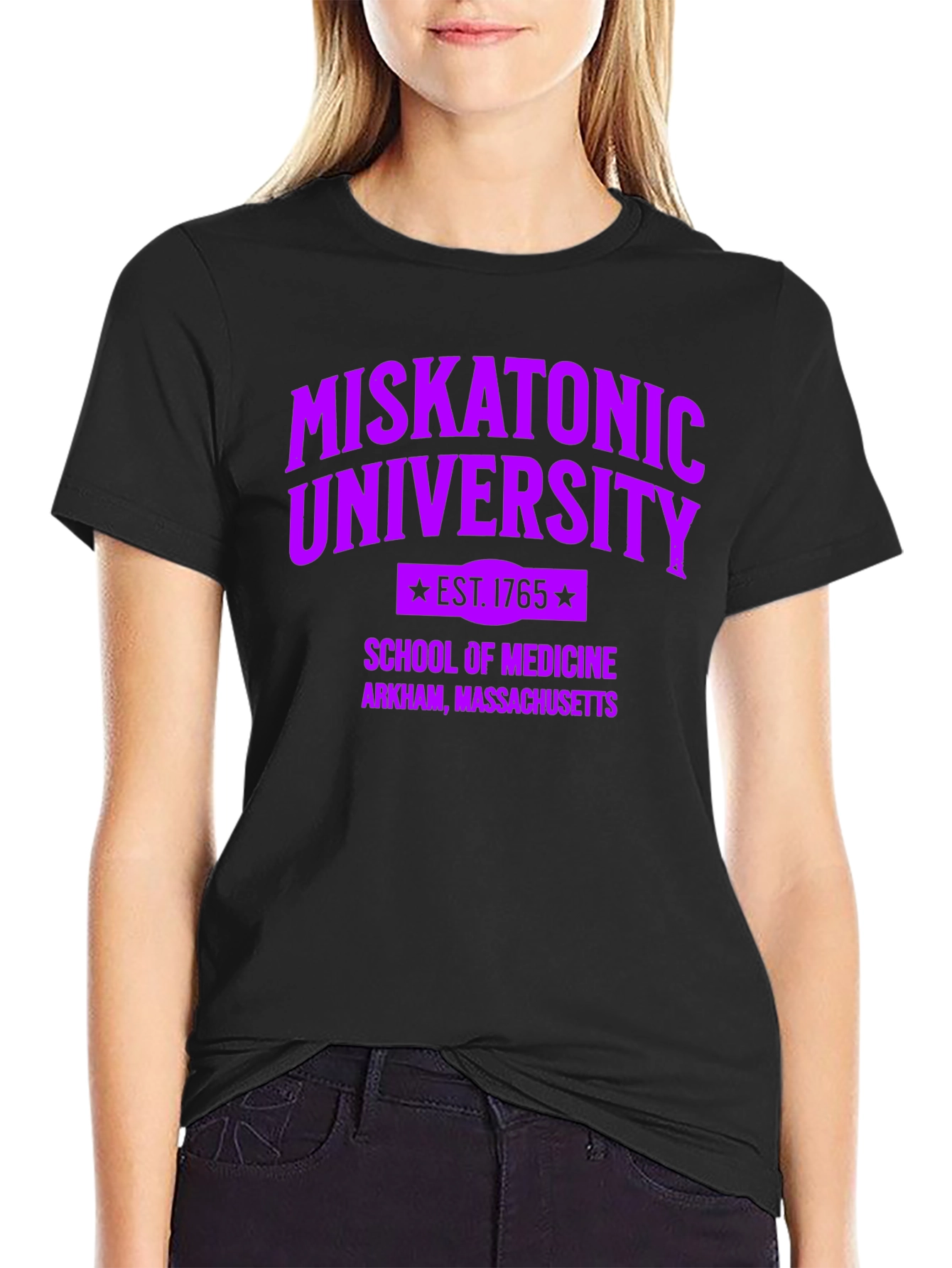 Miskatonic University School of Medicine Black T-Shirt