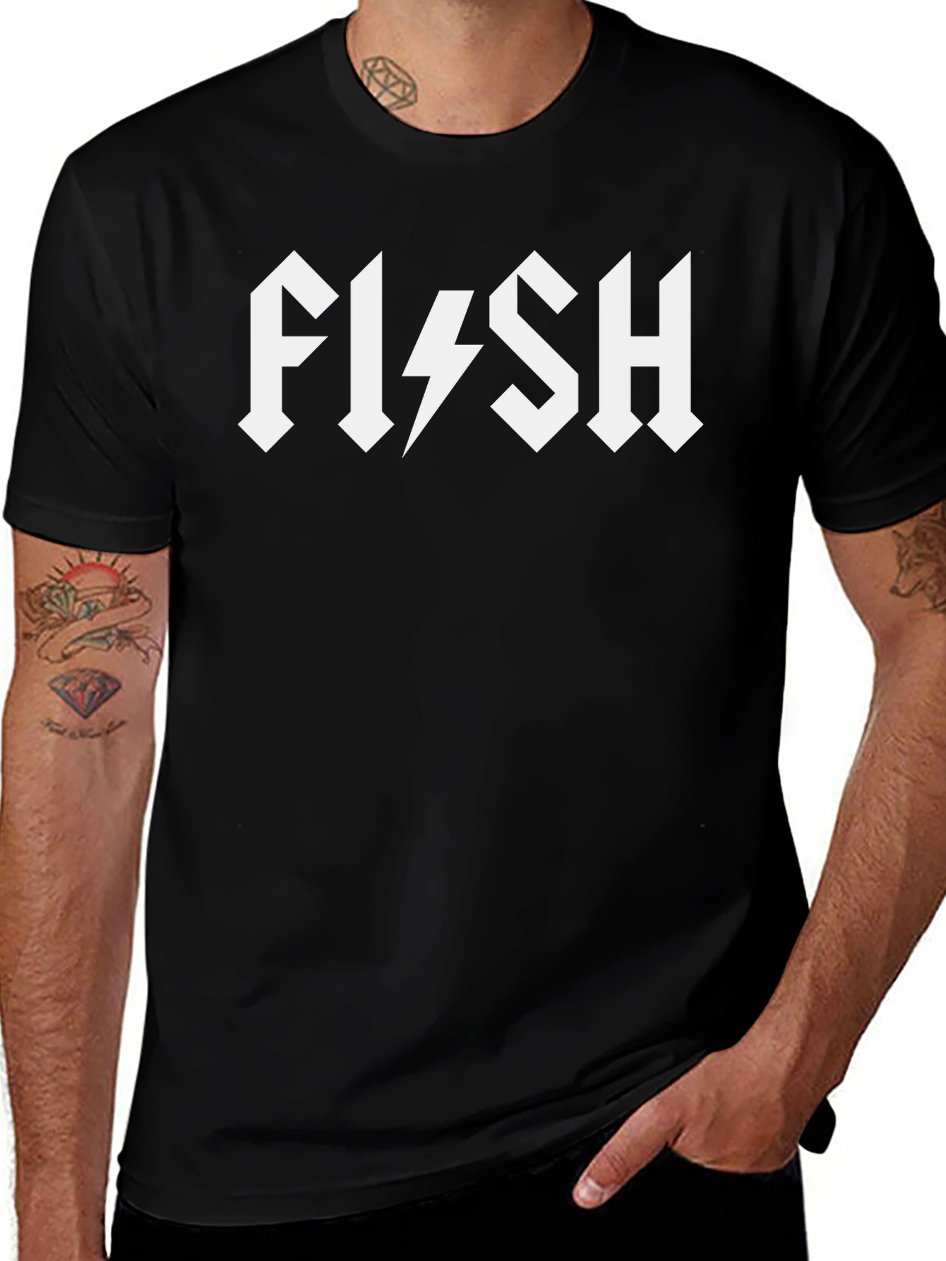Flash Lightning Bolt Band Style T-Shirt