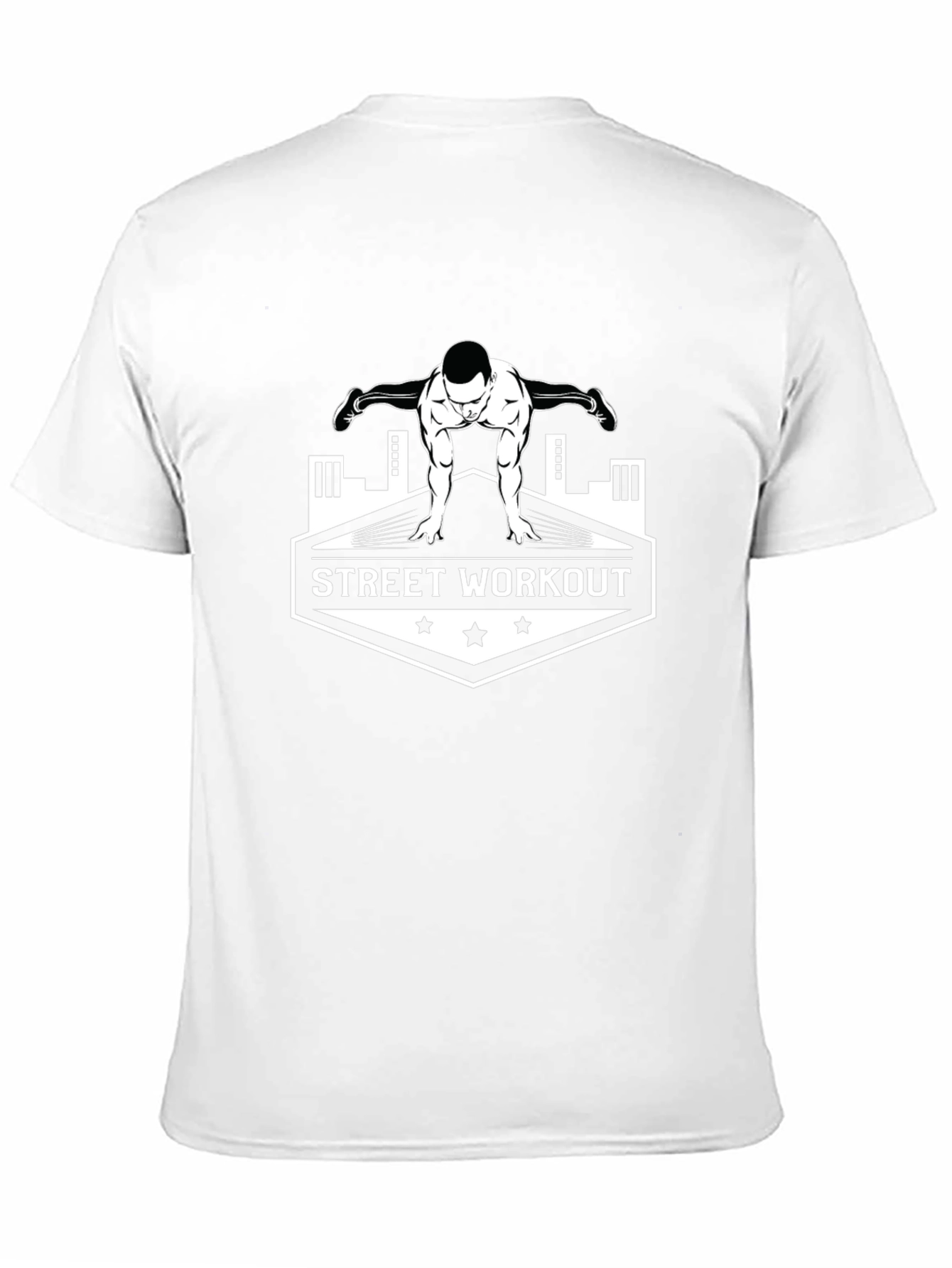 Street Workout Graphic T-Shirt - Black