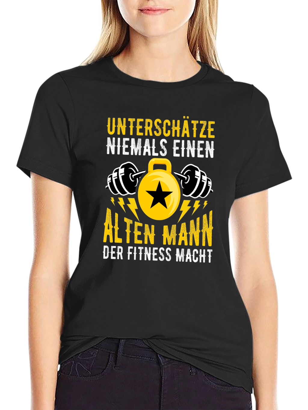 Fitness Old Man Graphic Tee