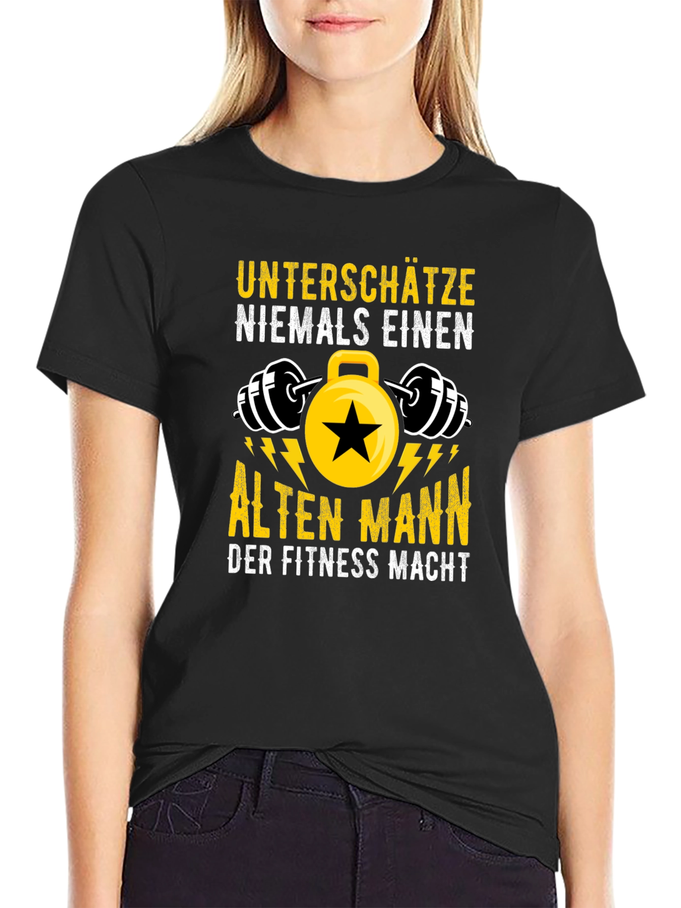 Fitness Old Man Graphic Tee