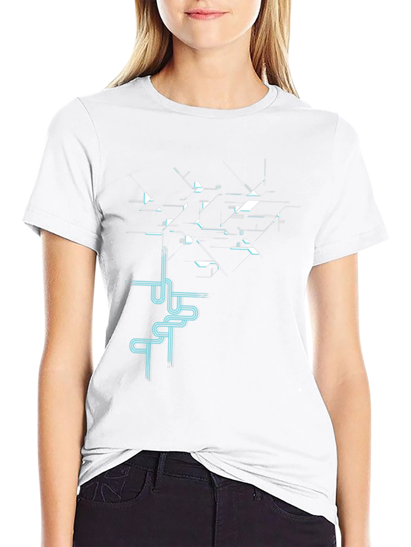 Cyberpunk Circuitry Tee - Techwear Style