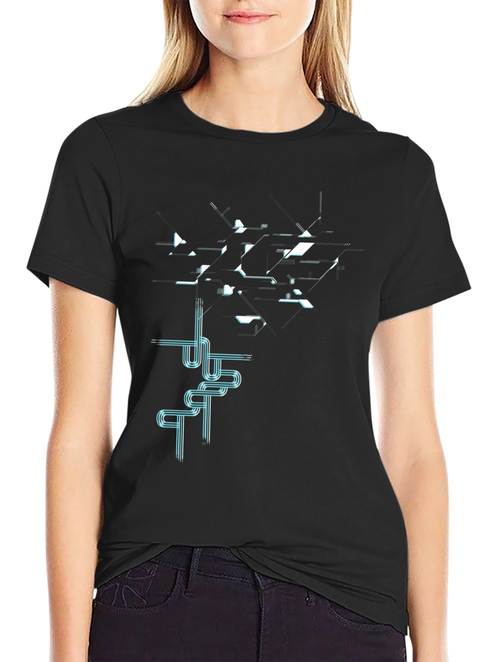 Cyberpunk Circuitry Tee - Techwear Style