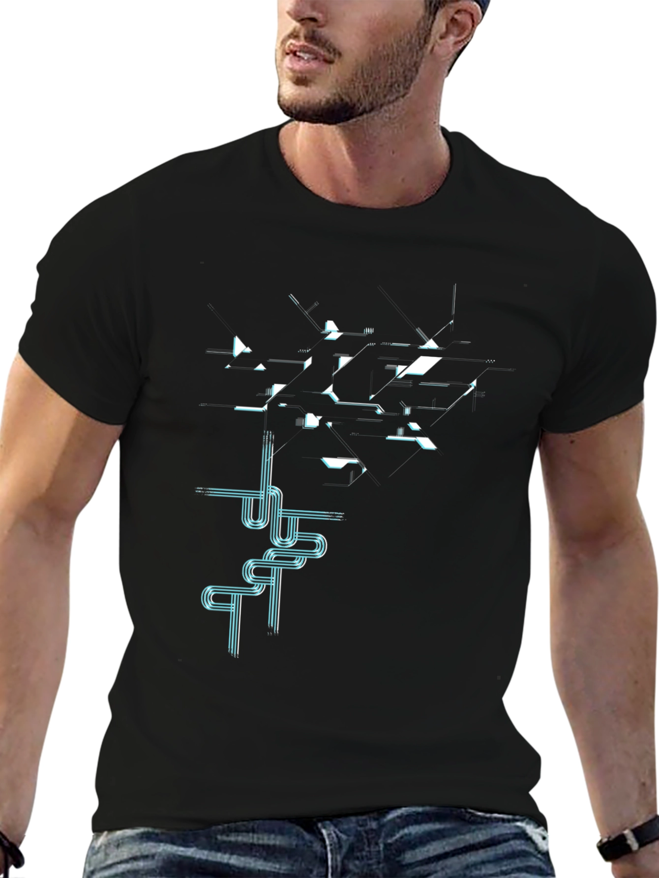 Cyberpunk Circuitry Tee - Techwear Style