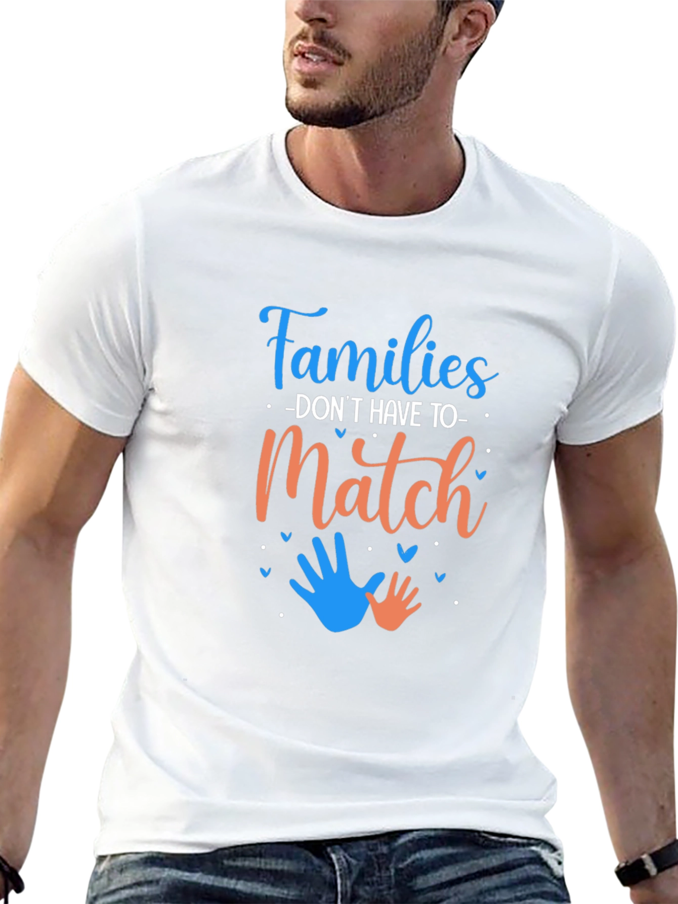 Families Dont Have To Match Graphic Tee
