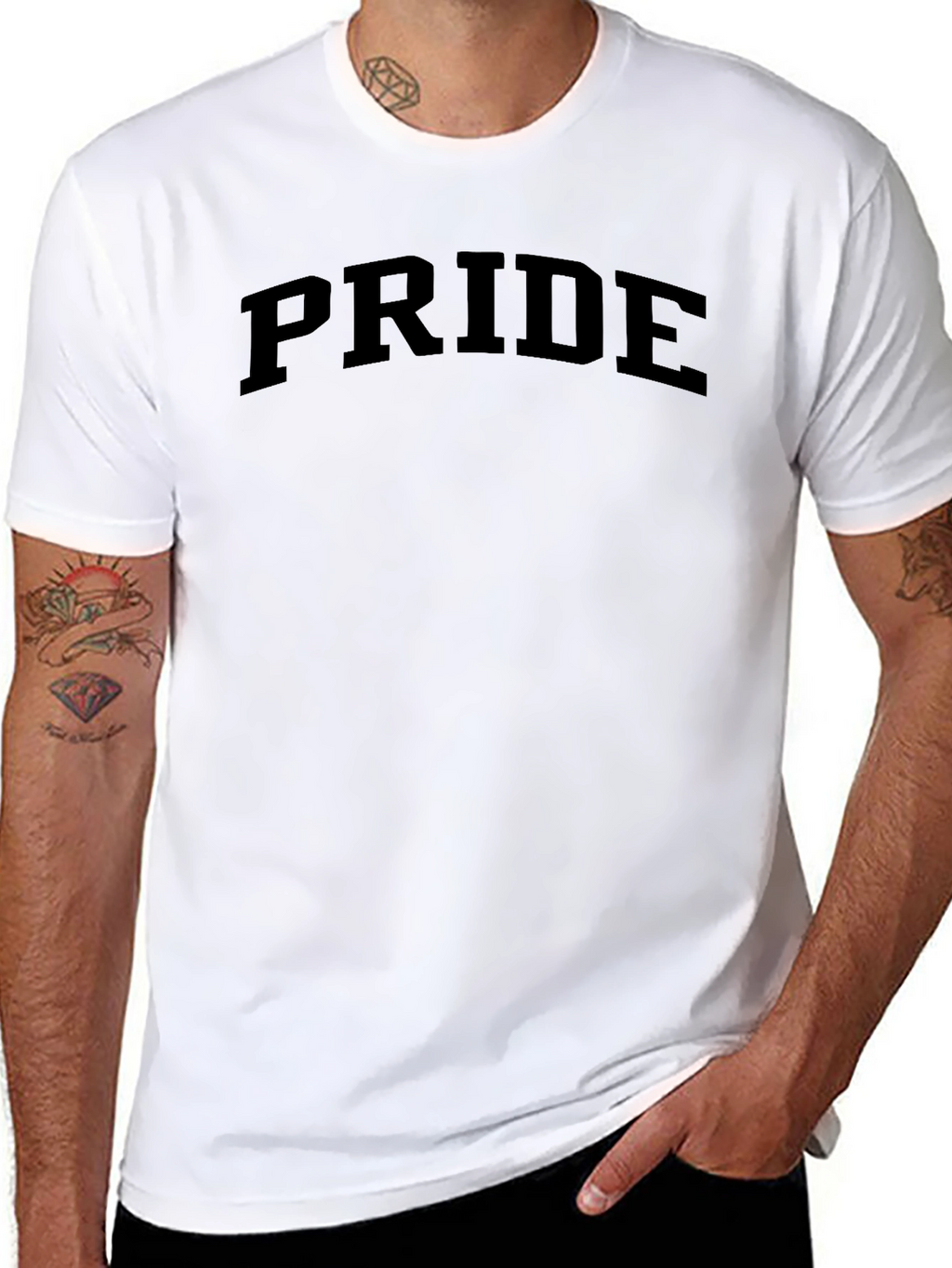 Pride Graphic Tee - Stylish Black Cotton T-Shirt