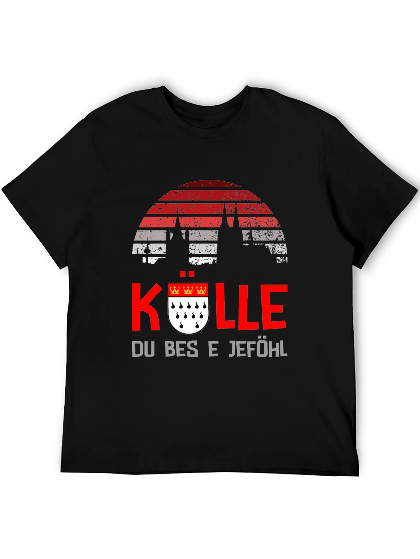 Köln T-Shirt - Cologne Cathedral Silhouette German Pride