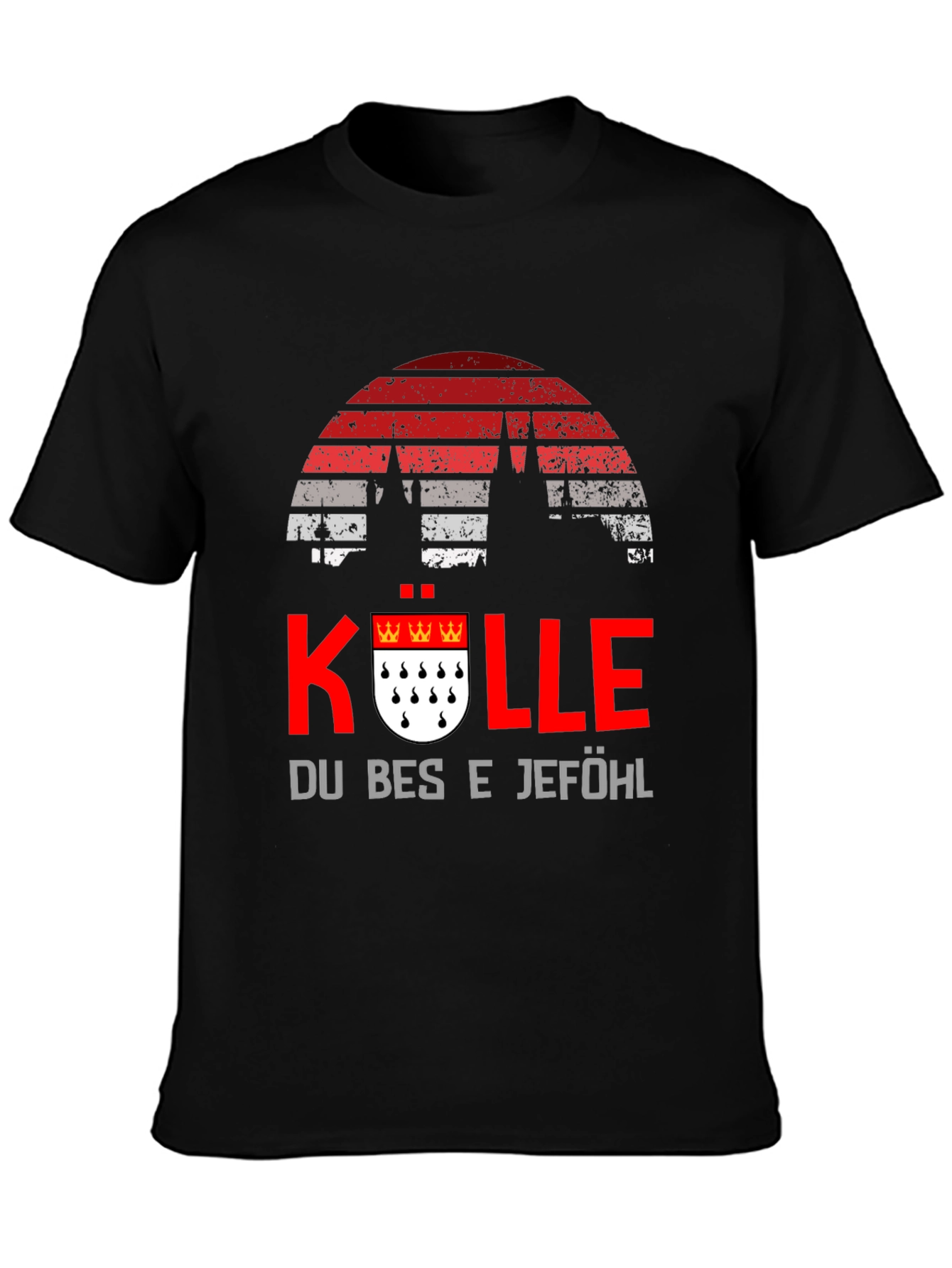 Köln T-Shirt - Cologne Cathedral Silhouette German Pride