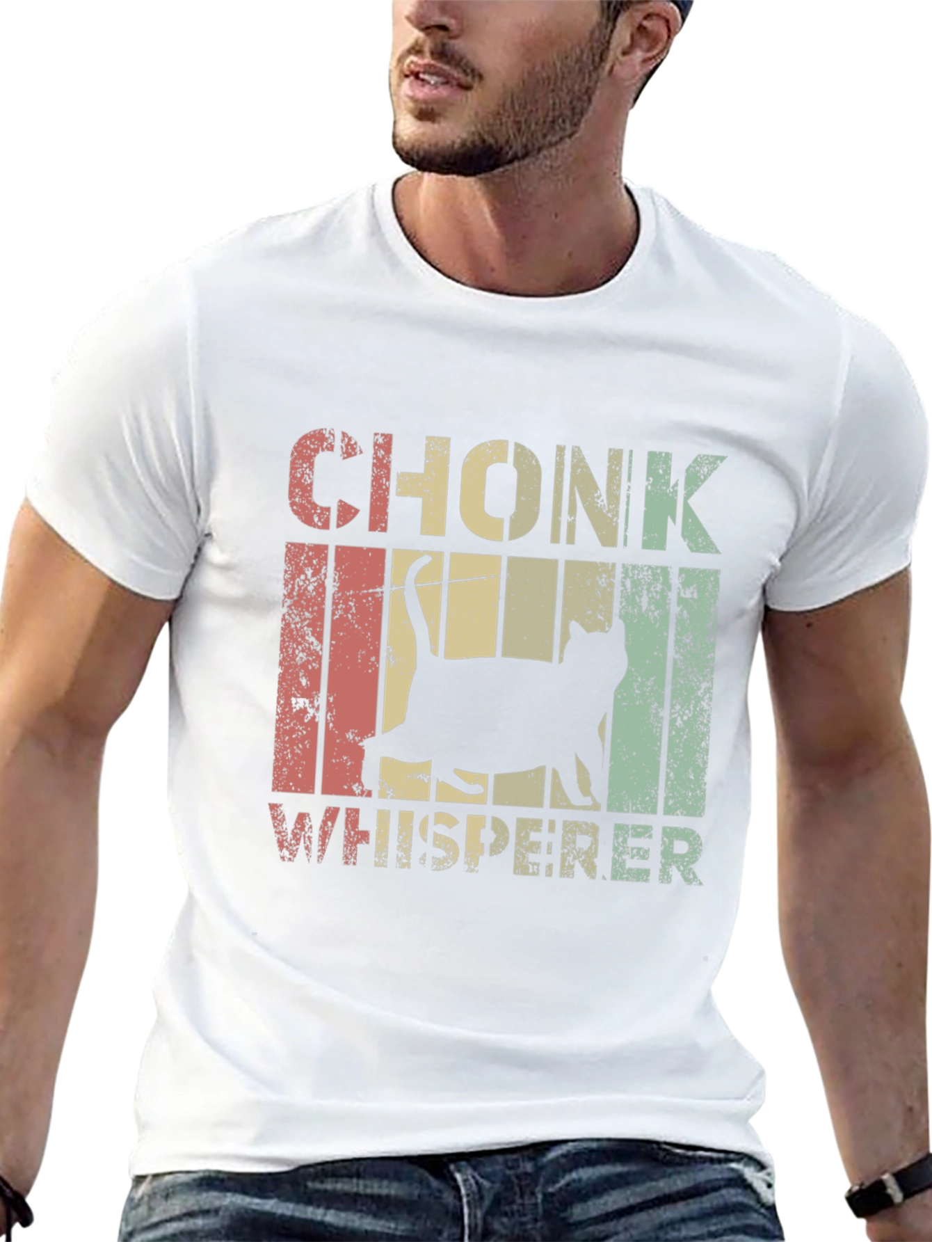 Chonk Whisperer Cat Graphic T-Shirt