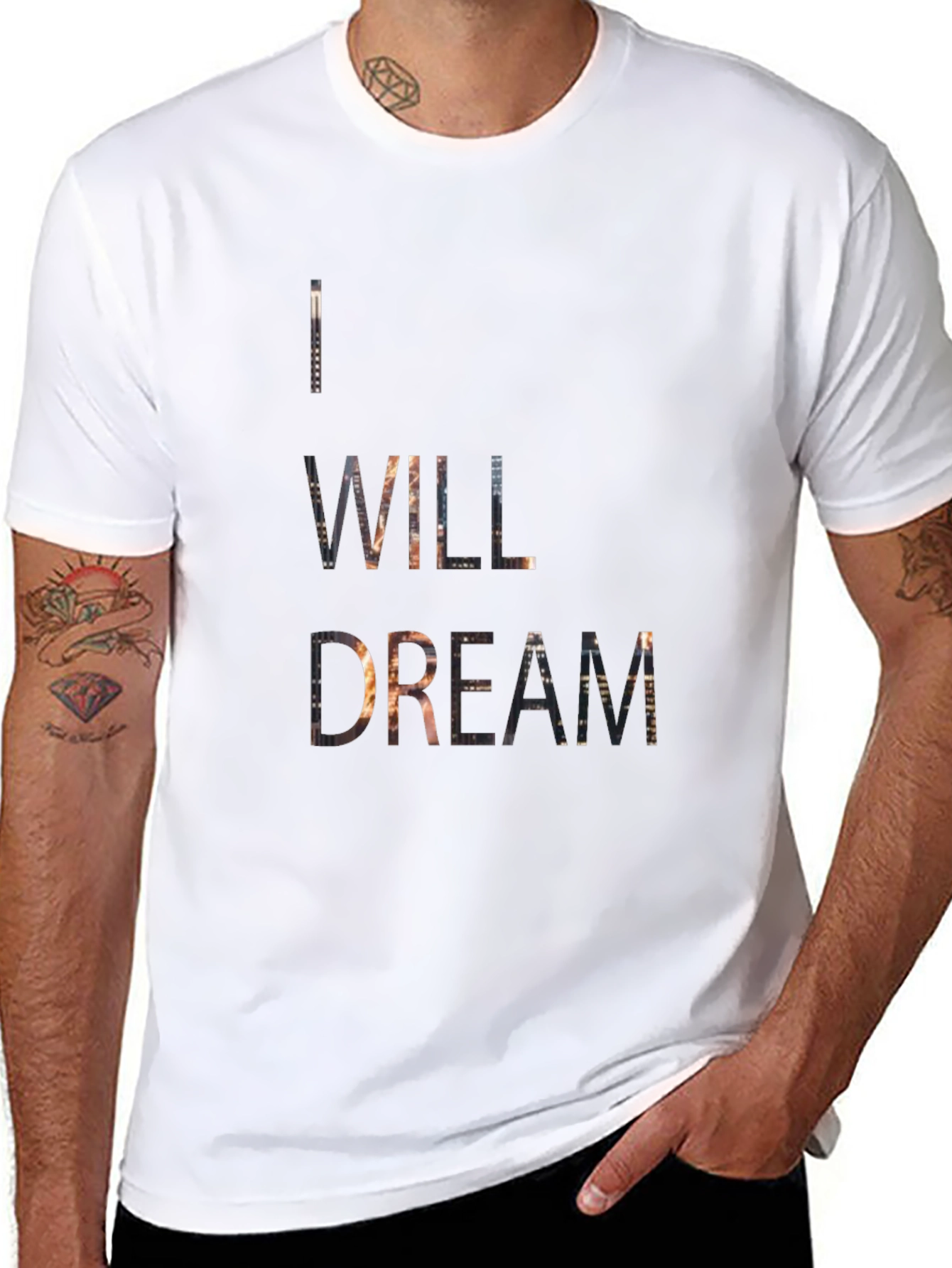 I Will Dream Graphic Tee - Mens Black T-Shirt