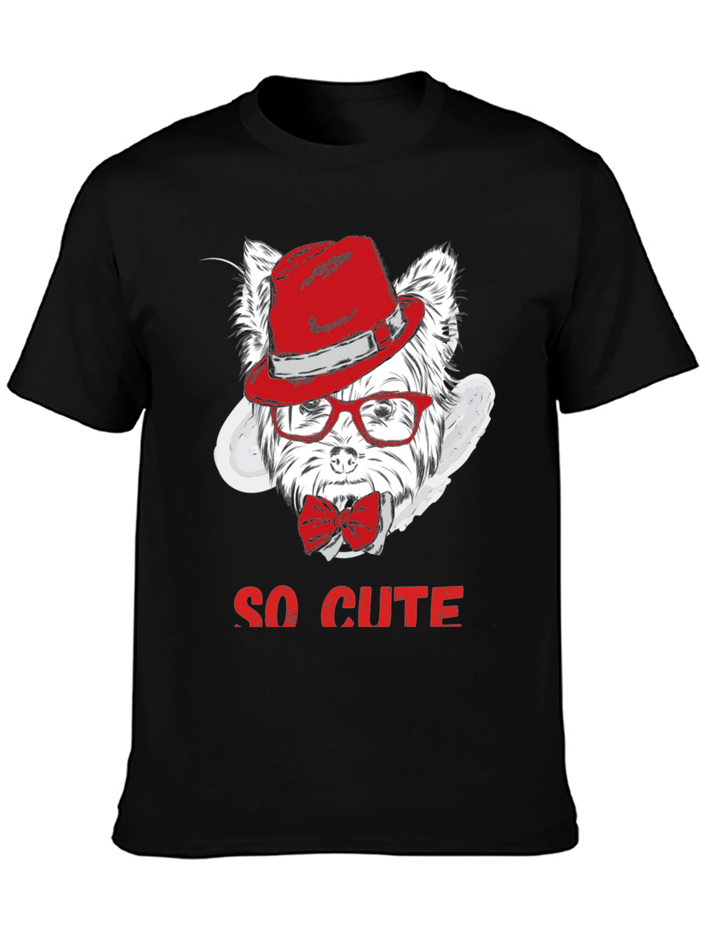 Cool Dog Graphic Tee - So Cute!