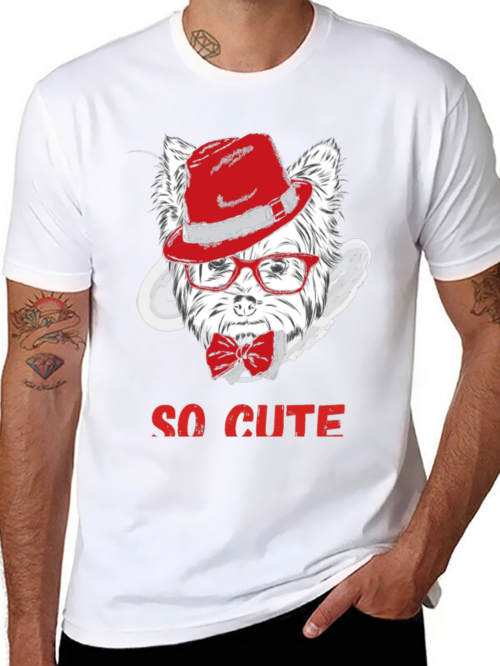Cool Dog Graphic Tee - So Cute!