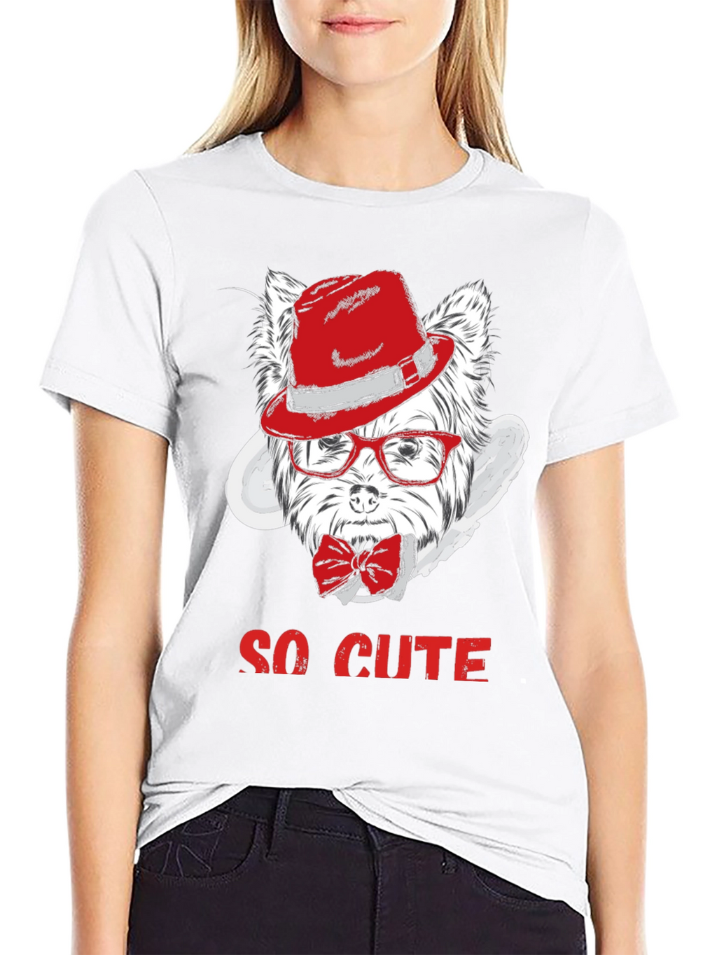 Cool Dog Graphic Tee - So Cute!