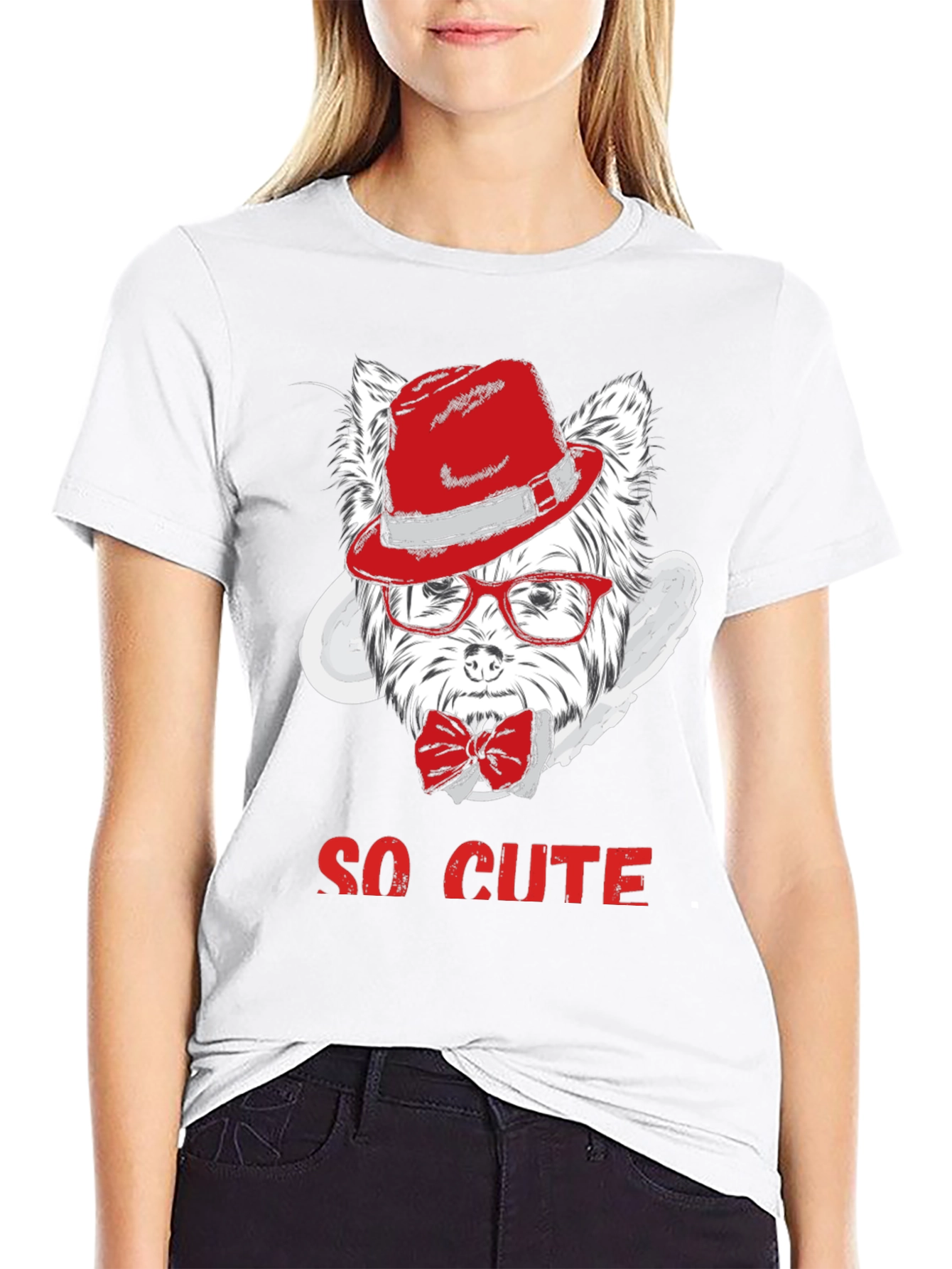 Cool Dog Graphic Tee - So Cute!