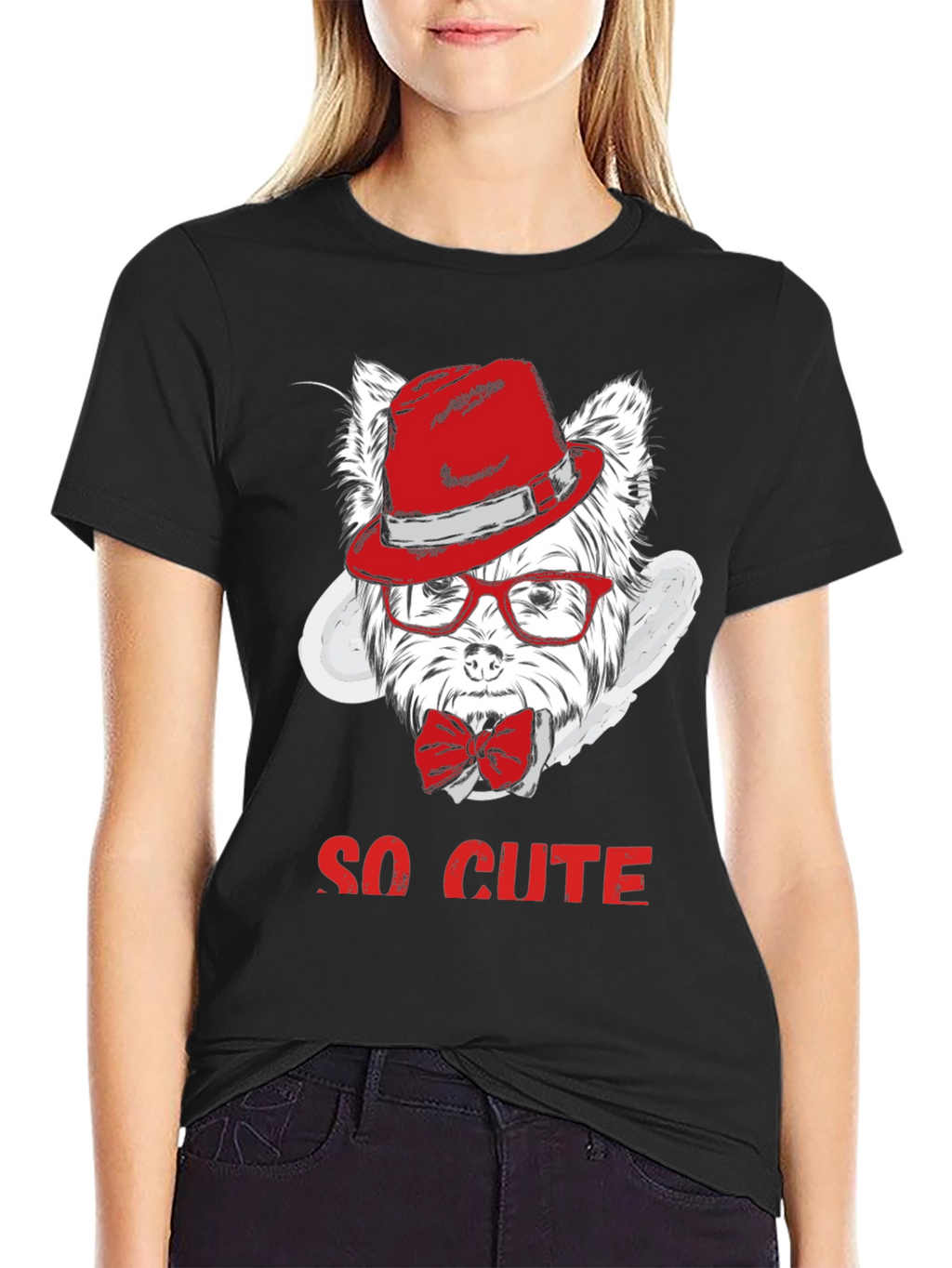 Cool Dog Graphic Tee - So Cute!