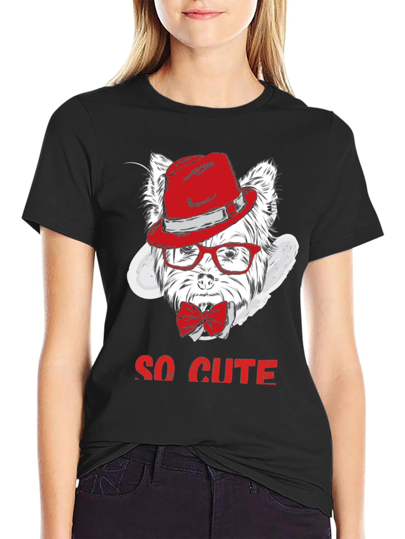 Cool Dog Graphic Tee - So Cute!