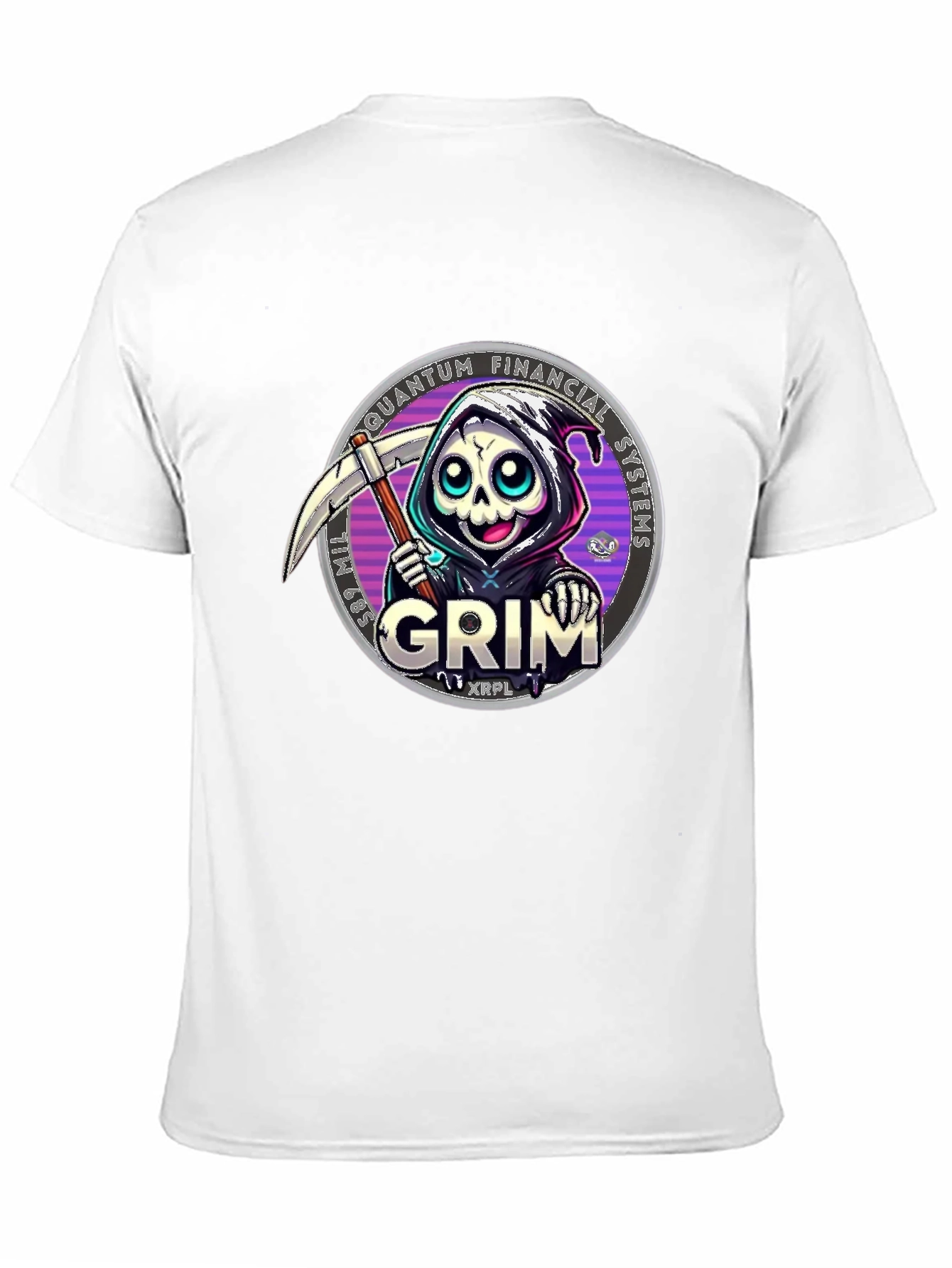 Grim Reaper Crypto T-Shirt - Quantum Financial Systems