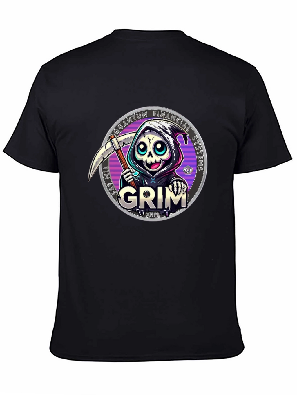 Grim Reaper Crypto T-Shirt - Quantum Financial Systems