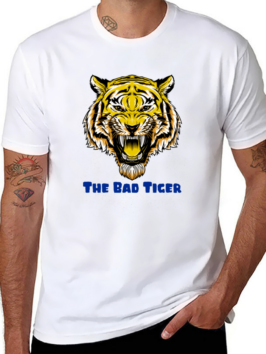 Bad Tiger Graphic Black T-Shirt