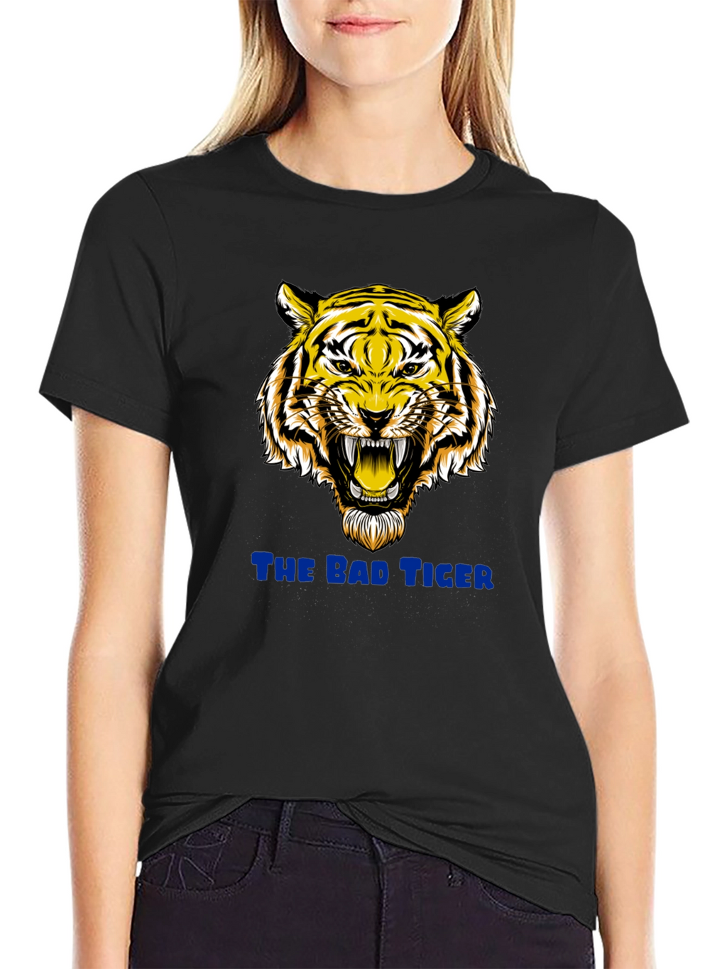 Bad Tiger Graphic Black T-Shirt