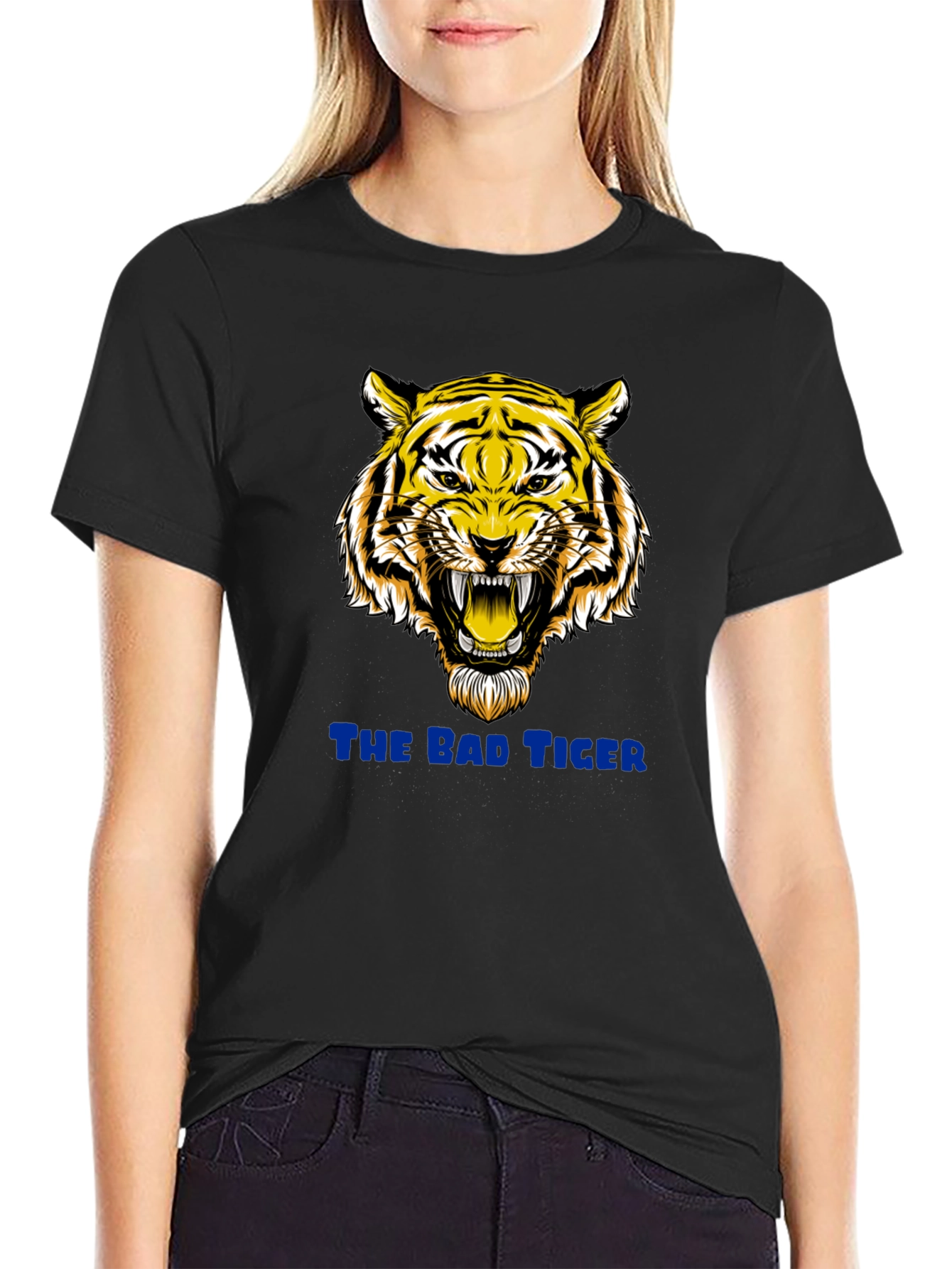 Bad Tiger Graphic Black T-Shirt