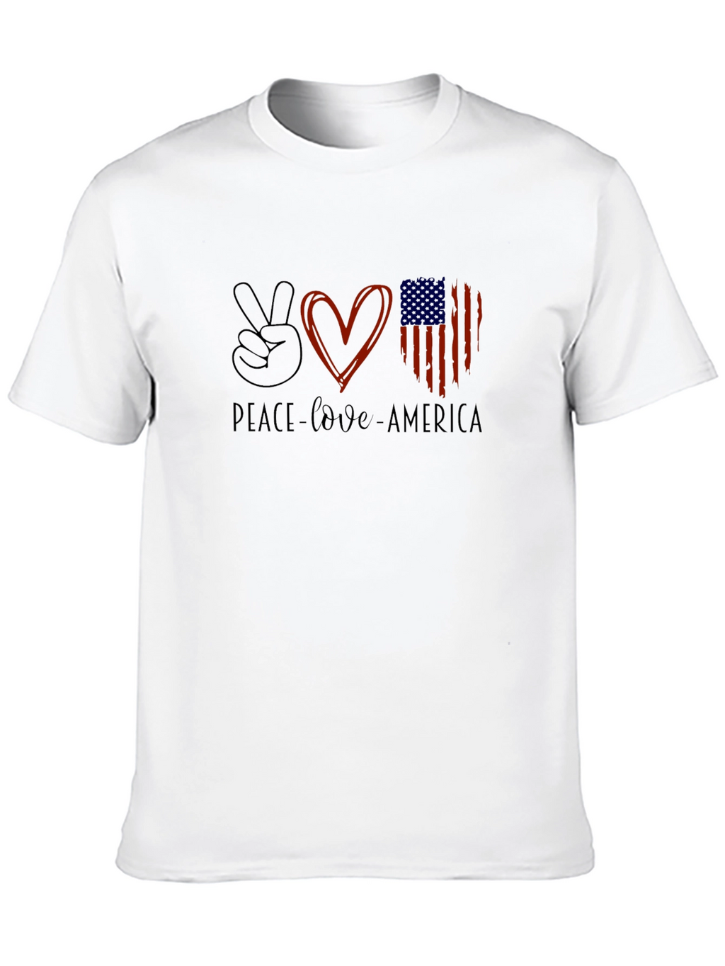 Peace Love America Graphic Tee