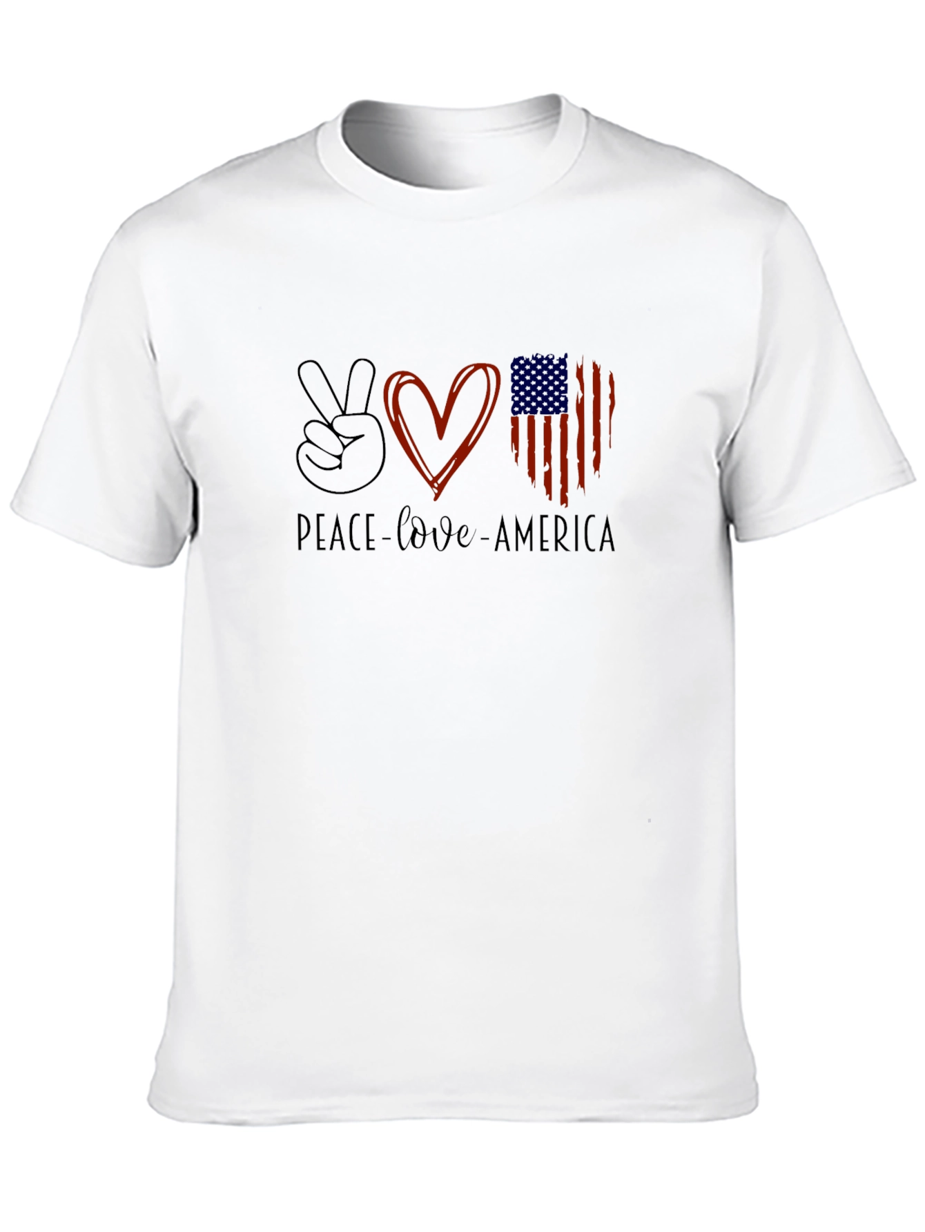 Peace Love America Graphic Tee