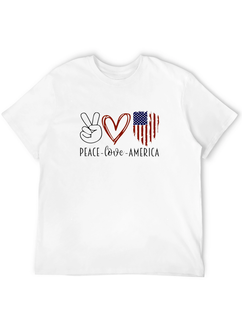 Peace Love America Graphic Tee