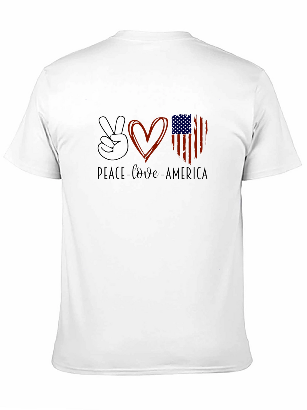 Peace Love America Graphic Tee
