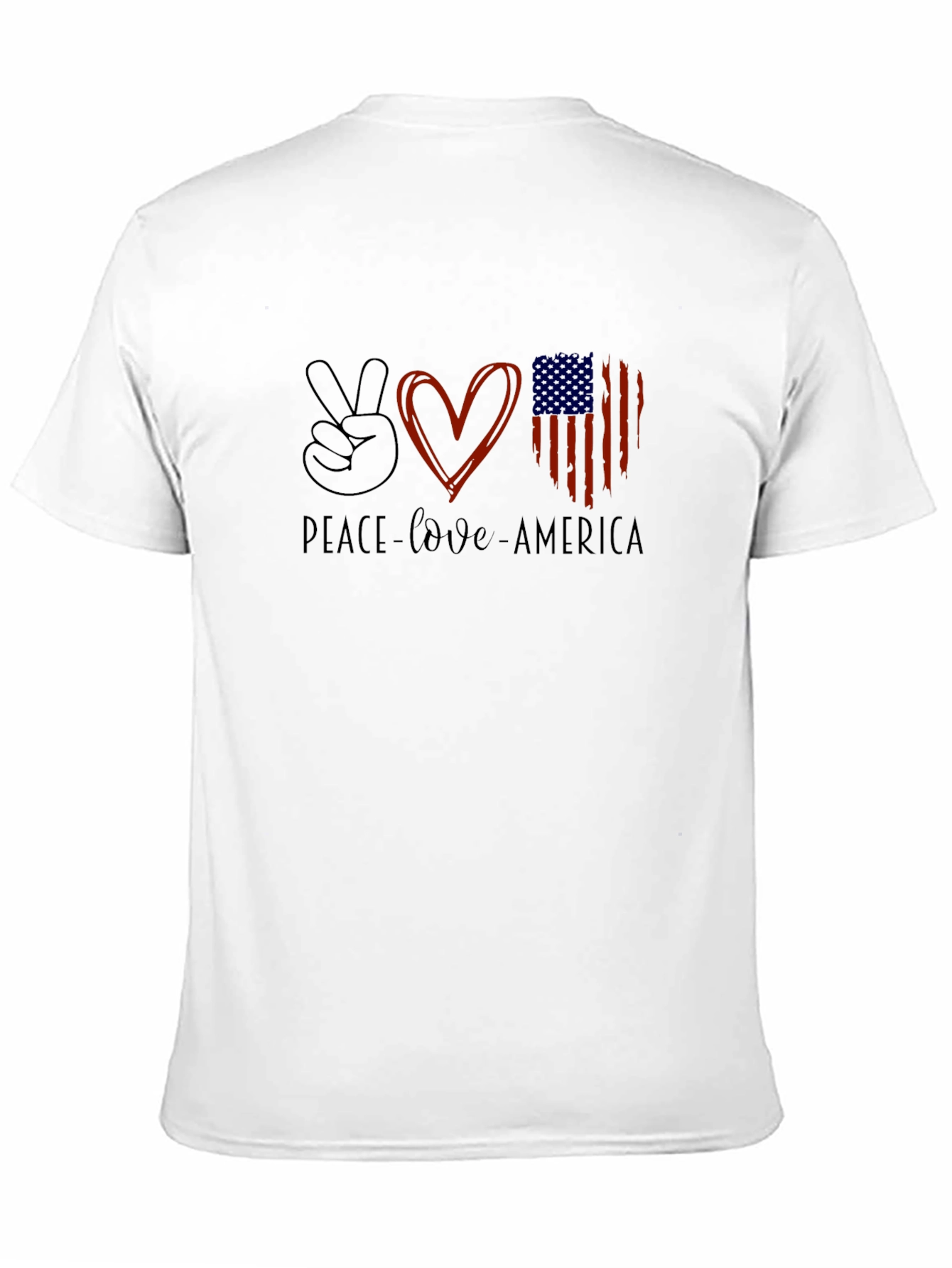 Peace Love America Graphic Tee