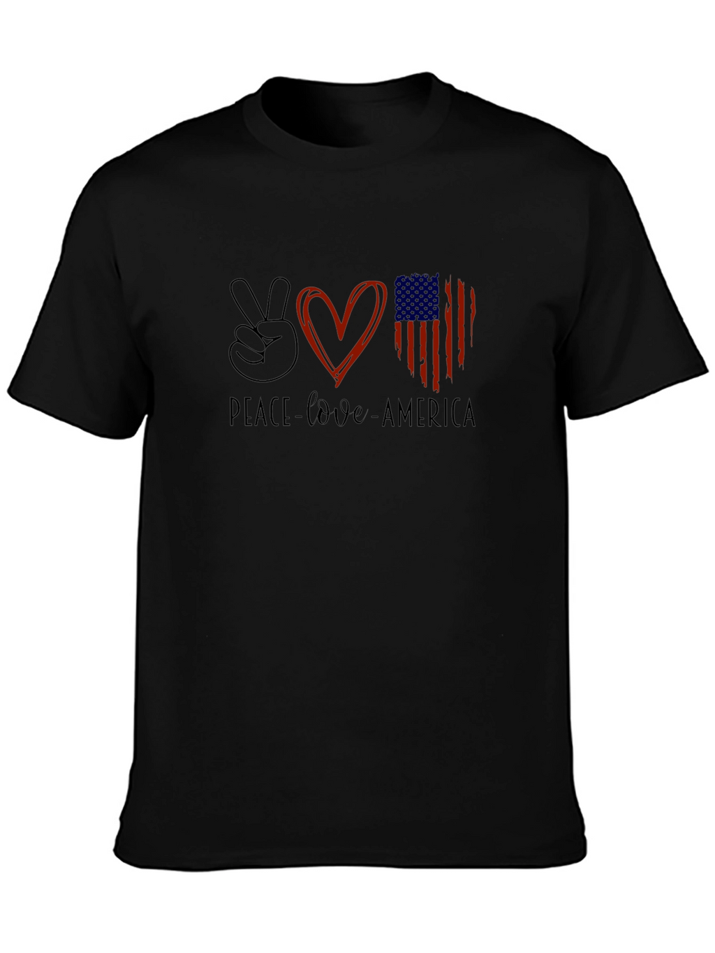 Peace Love America Graphic Tee