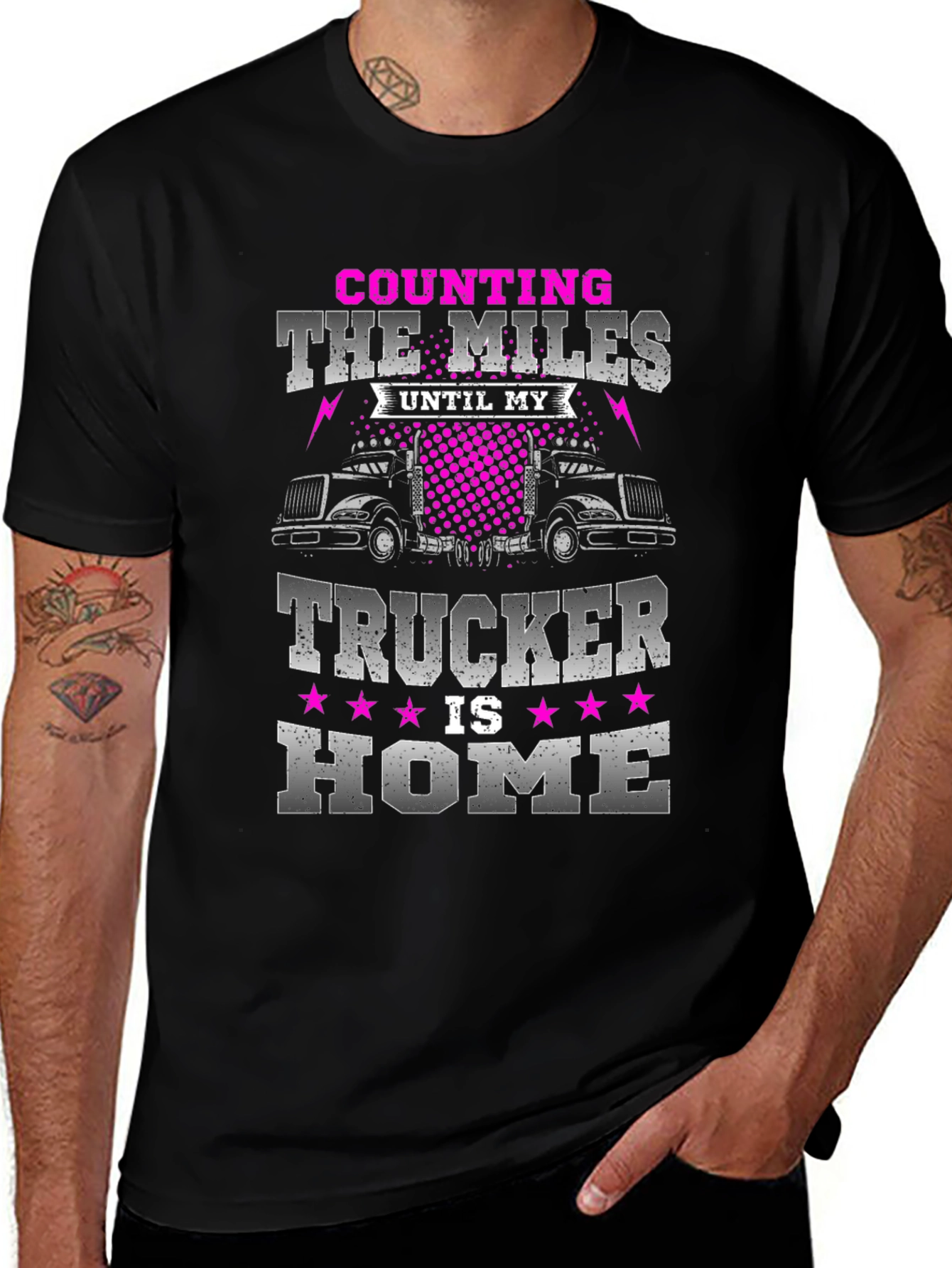 Counting The Miles Trucker T-Shirt