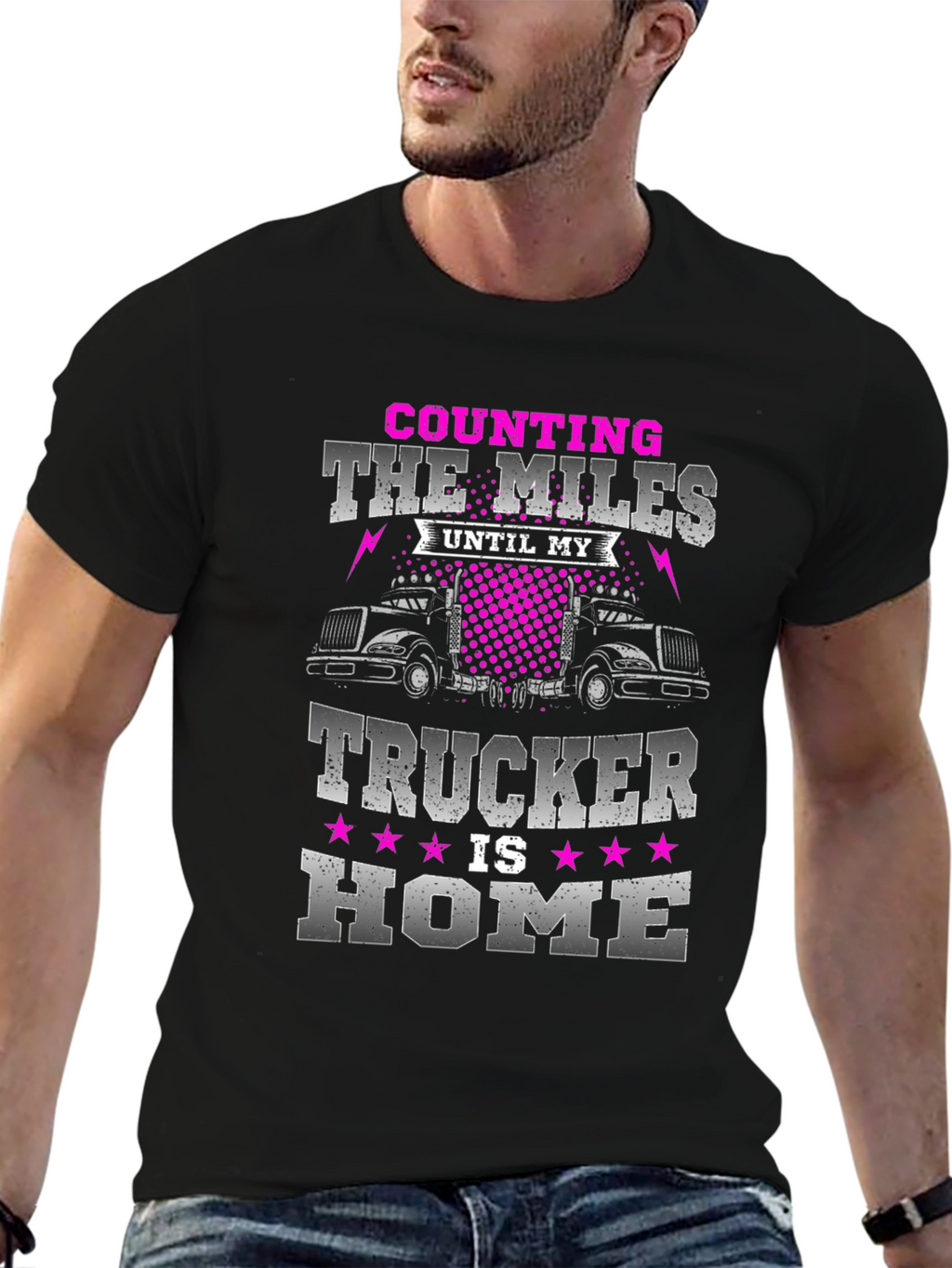 Counting The Miles Trucker T-Shirt