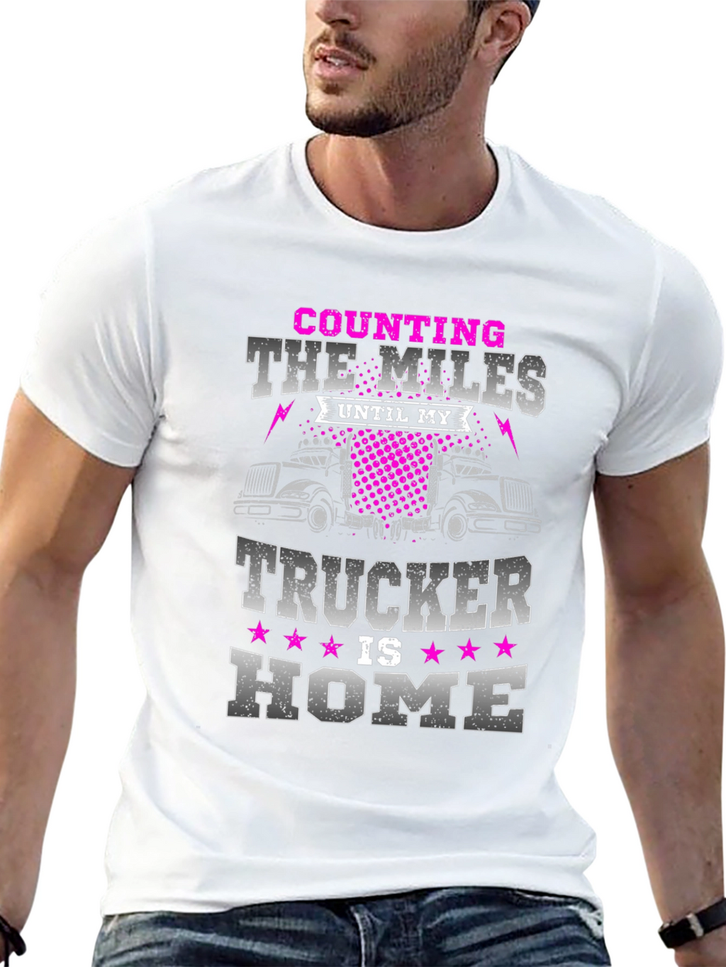 Counting The Miles Trucker T-Shirt