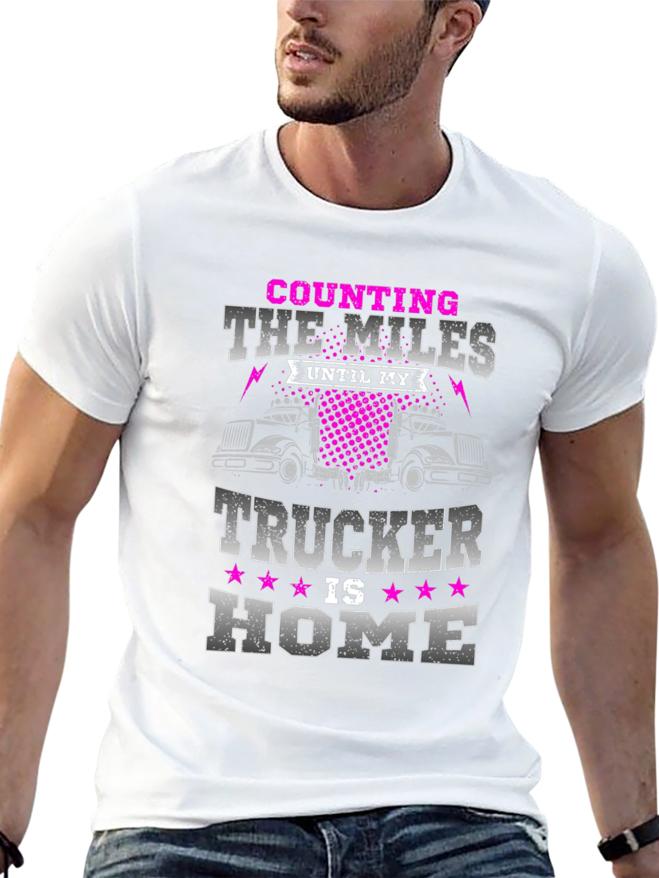 Counting The Miles Trucker T-Shirt