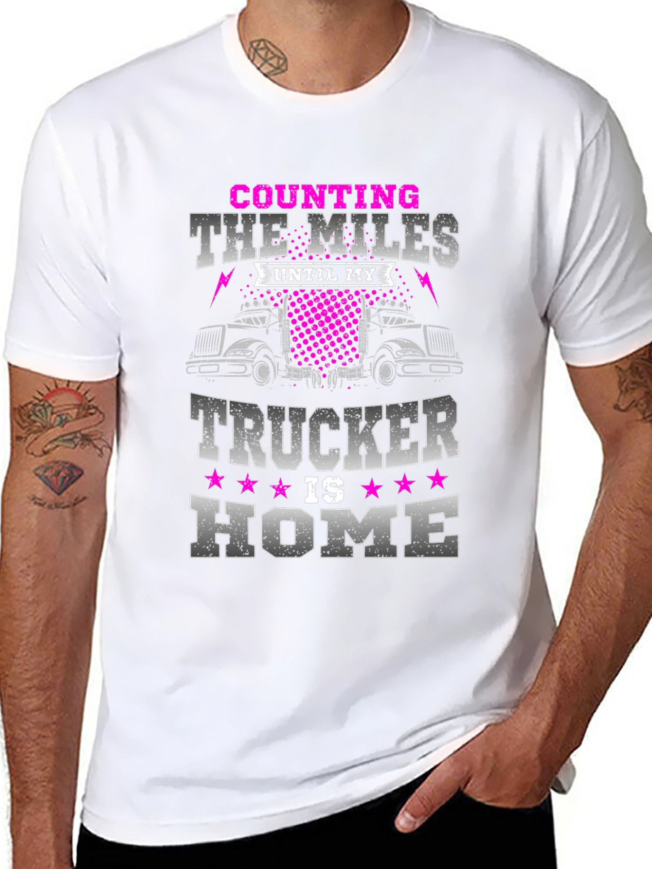Counting The Miles Trucker T-Shirt