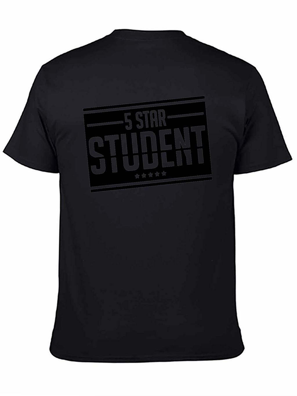 5 Star Student Black T-Shirt