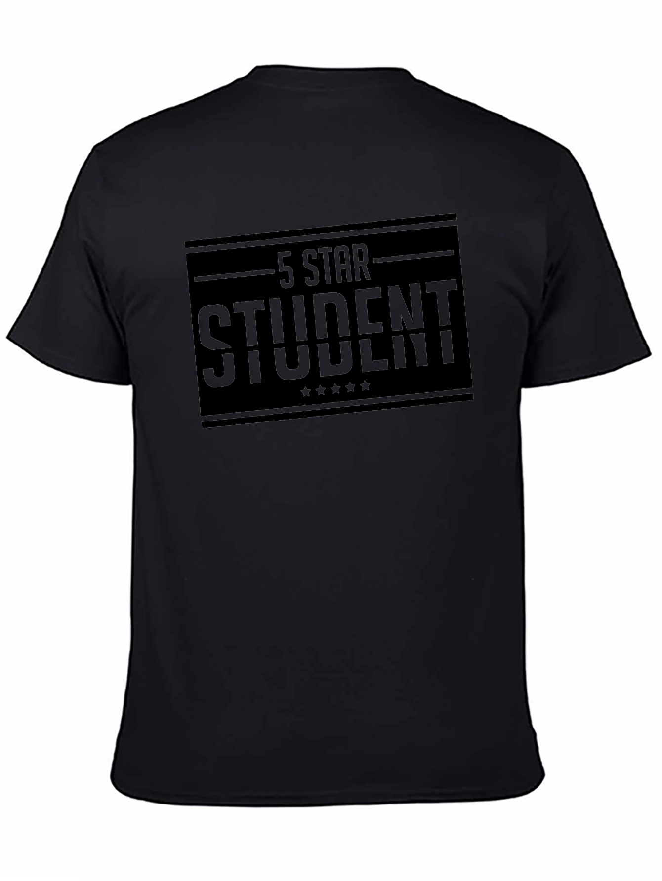 5 Star Student Black T-Shirt