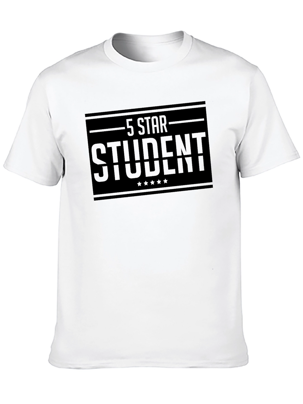 5 Star Student Black T-Shirt