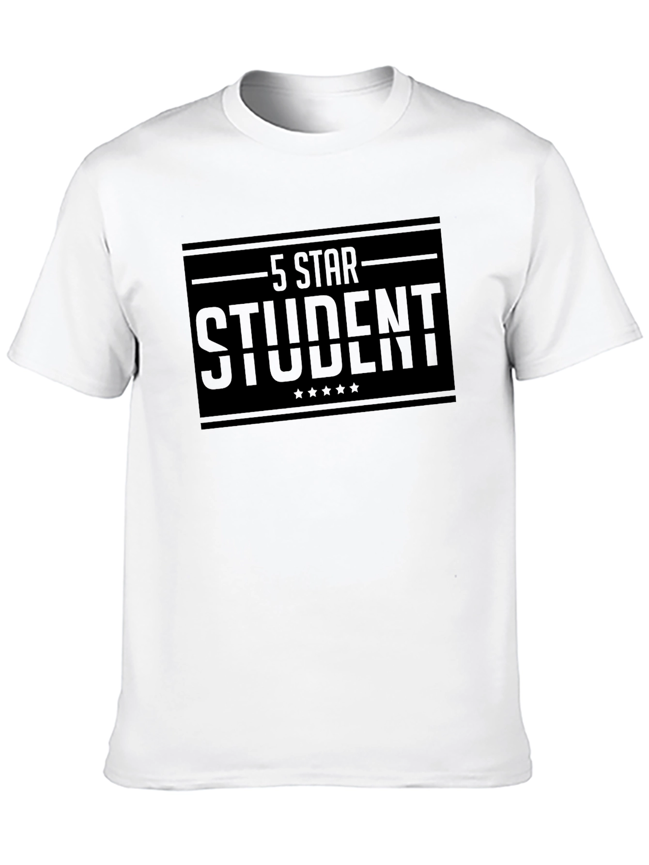5 Star Student Black T-Shirt