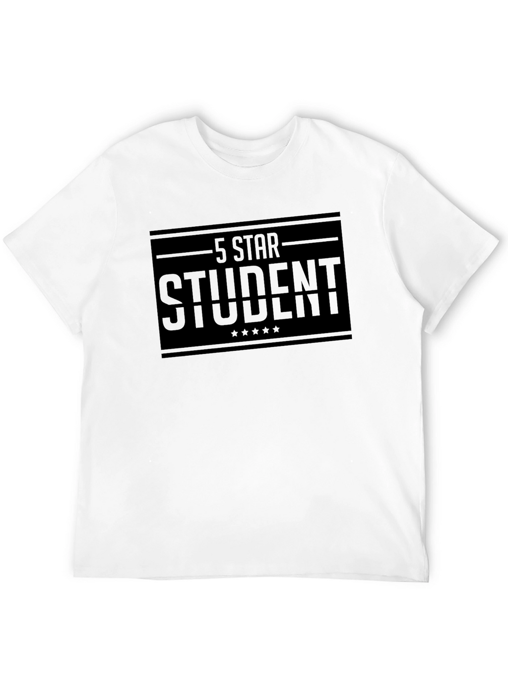 5 Star Student Black T-Shirt