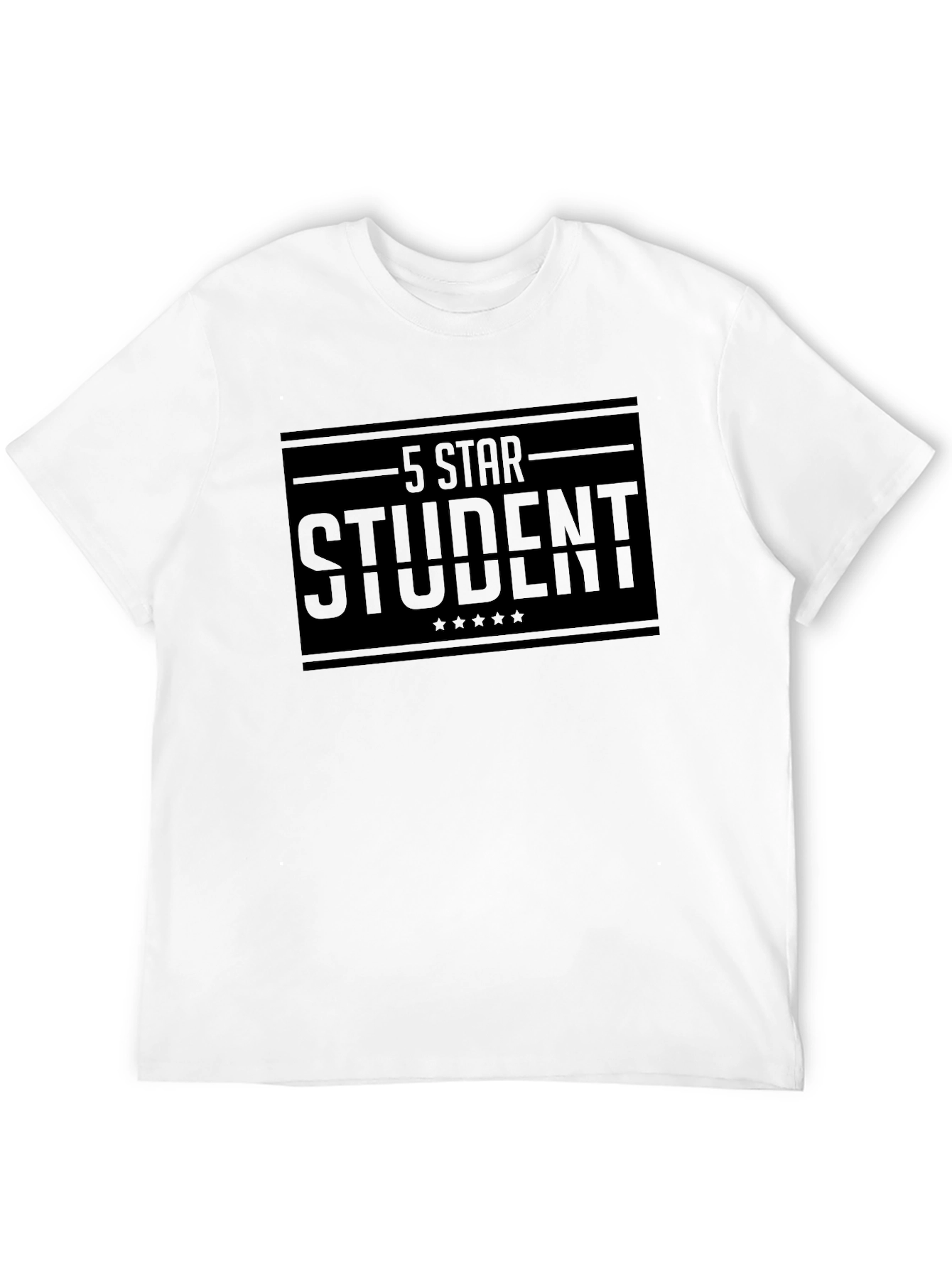 5 Star Student Black T-Shirt