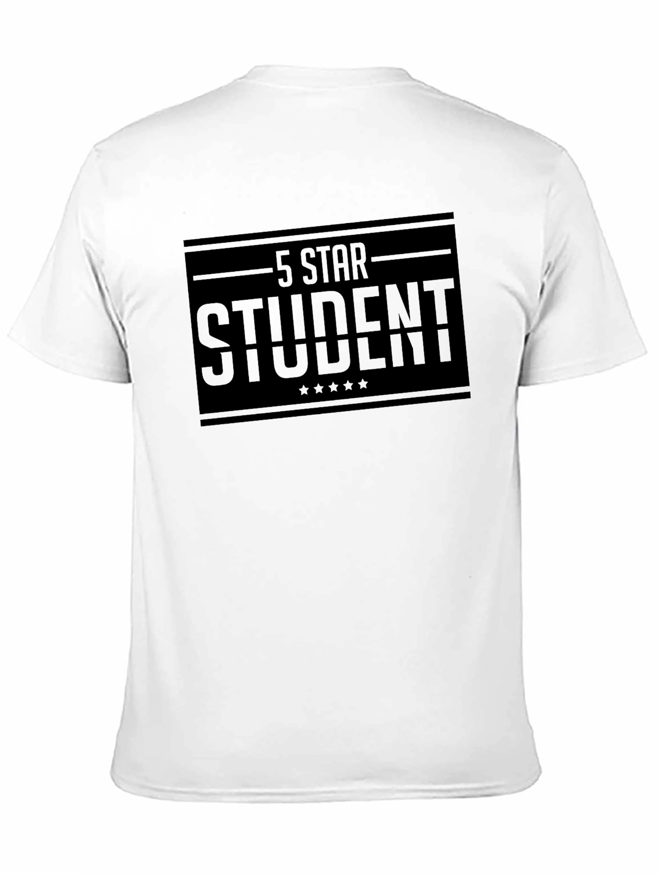 5 Star Student Black T-Shirt