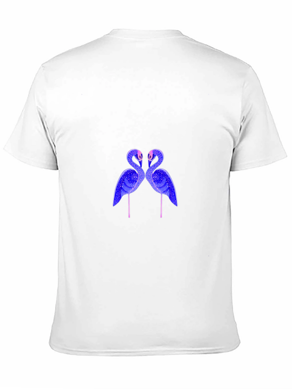 Flamingo Graphic Print Black T-Shirt